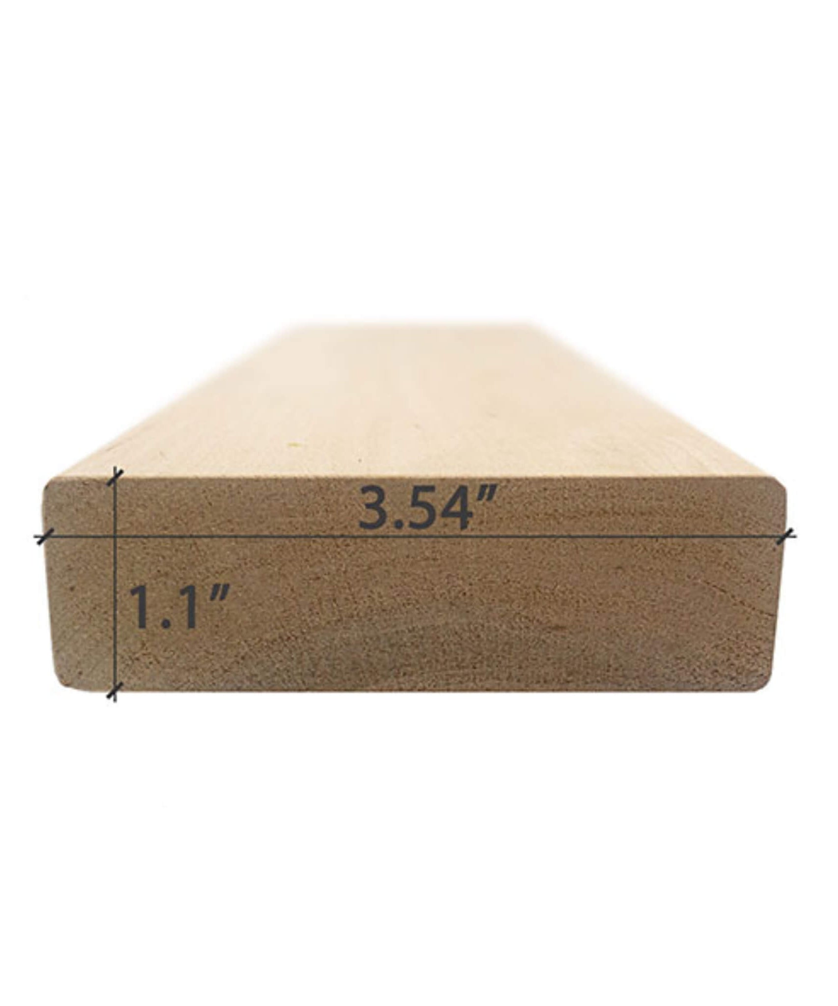 Prosaunas Alder 2X4 S4SEE SHP 4-Sides Eased Edges Sauna Bench Wood [Untreated] (SAK72415)