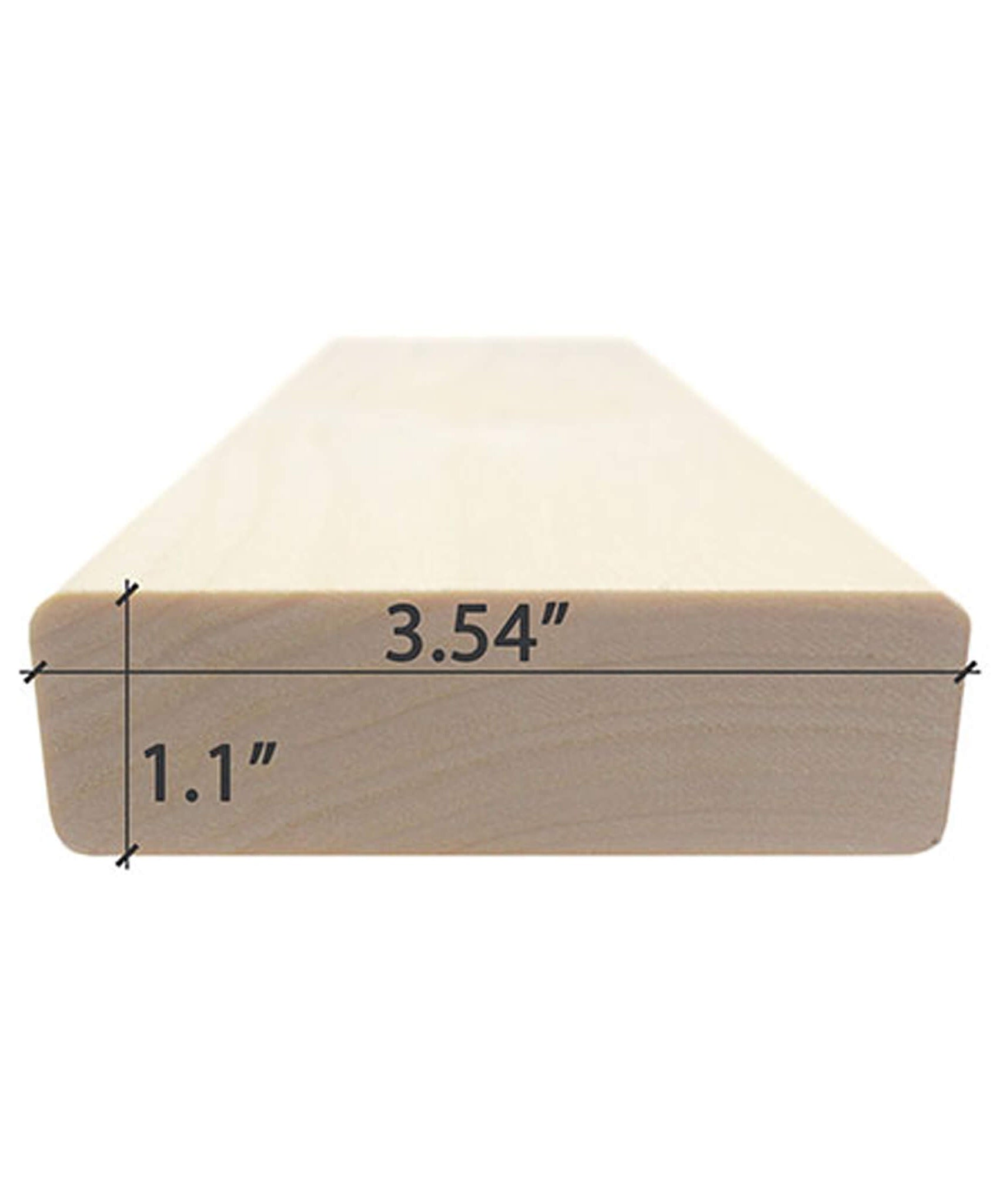 Prosaunas Aspen 2X4 S4SEE SHP Sauna Bench Wood With Smooth 4 Sides Eased Edges [Untreated] (SAK36780)