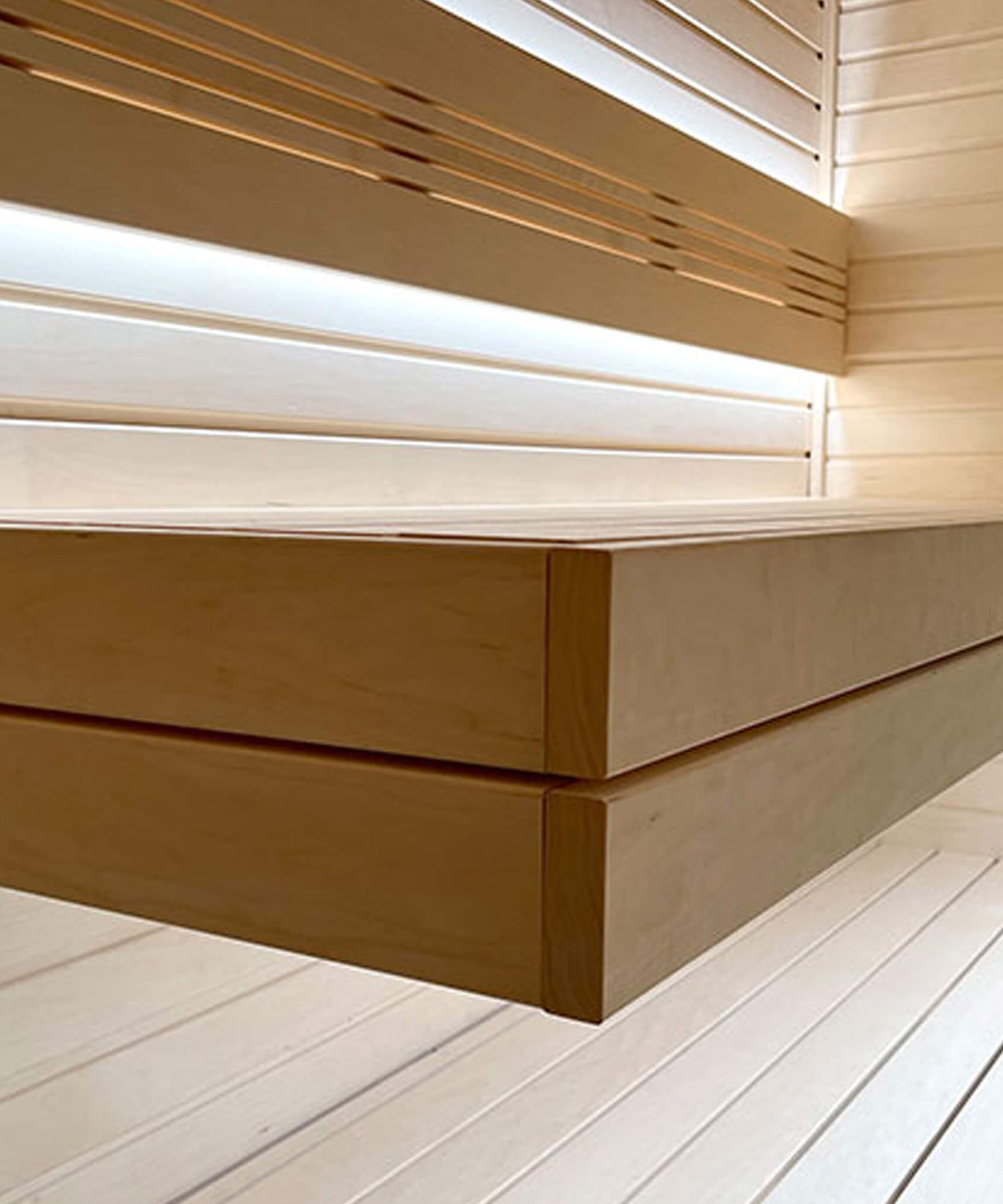Prosaunas Aspen 2X4 S4SEE SHP Sauna Bench Wood With Smooth 4 Sides Eased Edges [Untreated] (SAK36780)