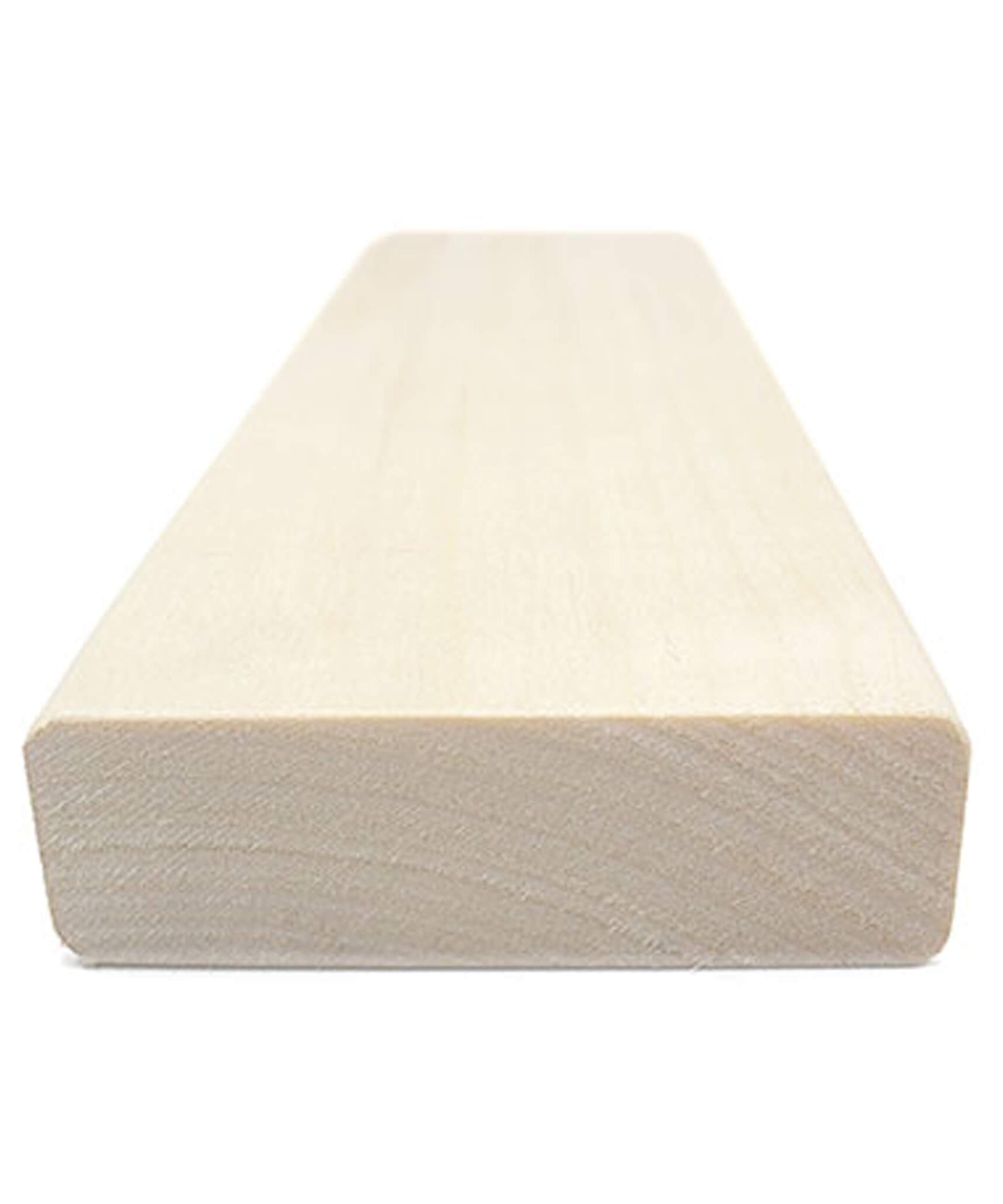 Prosaunas Aspen 2X4 S4SEE SHP Sauna Bench Wood With Smooth 4 Sides Eased Edges [Untreated] (SAK36780)
