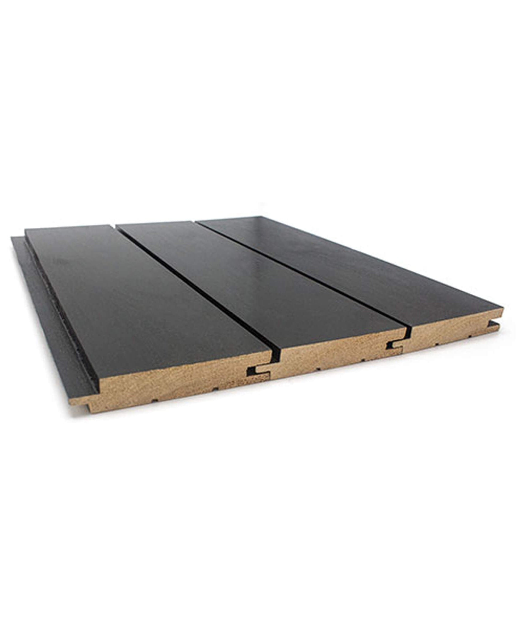 Prosaunas Aspen Midnight Black 1X4 T&G STS4 Sauna Wall Wood [Wax-Coated] (SAK57186)