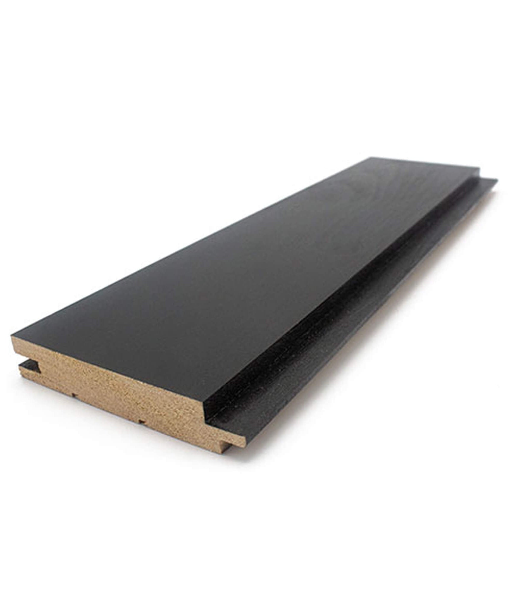 Prosaunas Aspen Midnight Black 1X4 T&G STS4 Sauna Wall Wood [Wax-Coated] (SAK57186)
