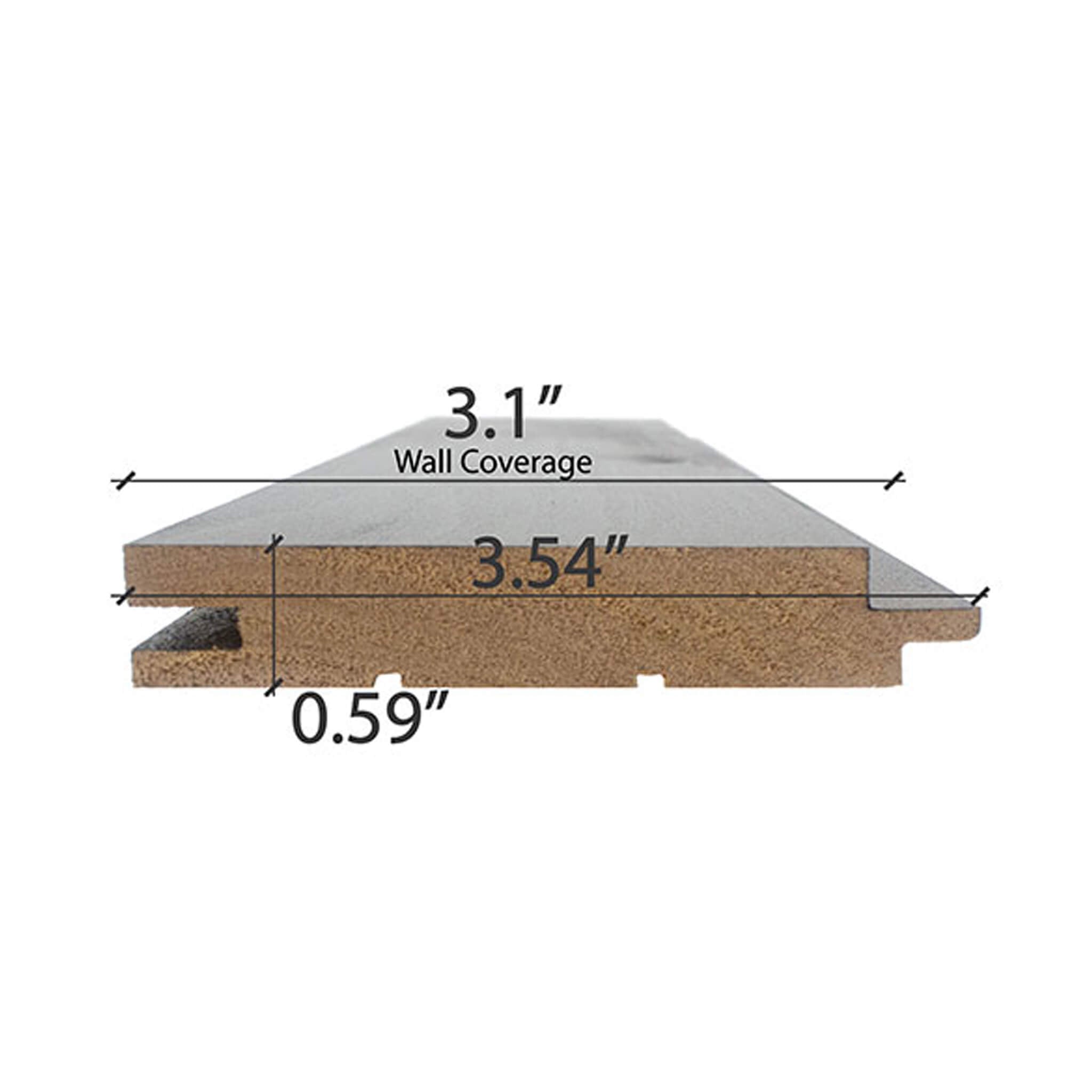 Prosaunas Aspen Midnight Black 1X4 T&G STS4 Sauna Wall Wood [Wax-Coated] (SAK57186)