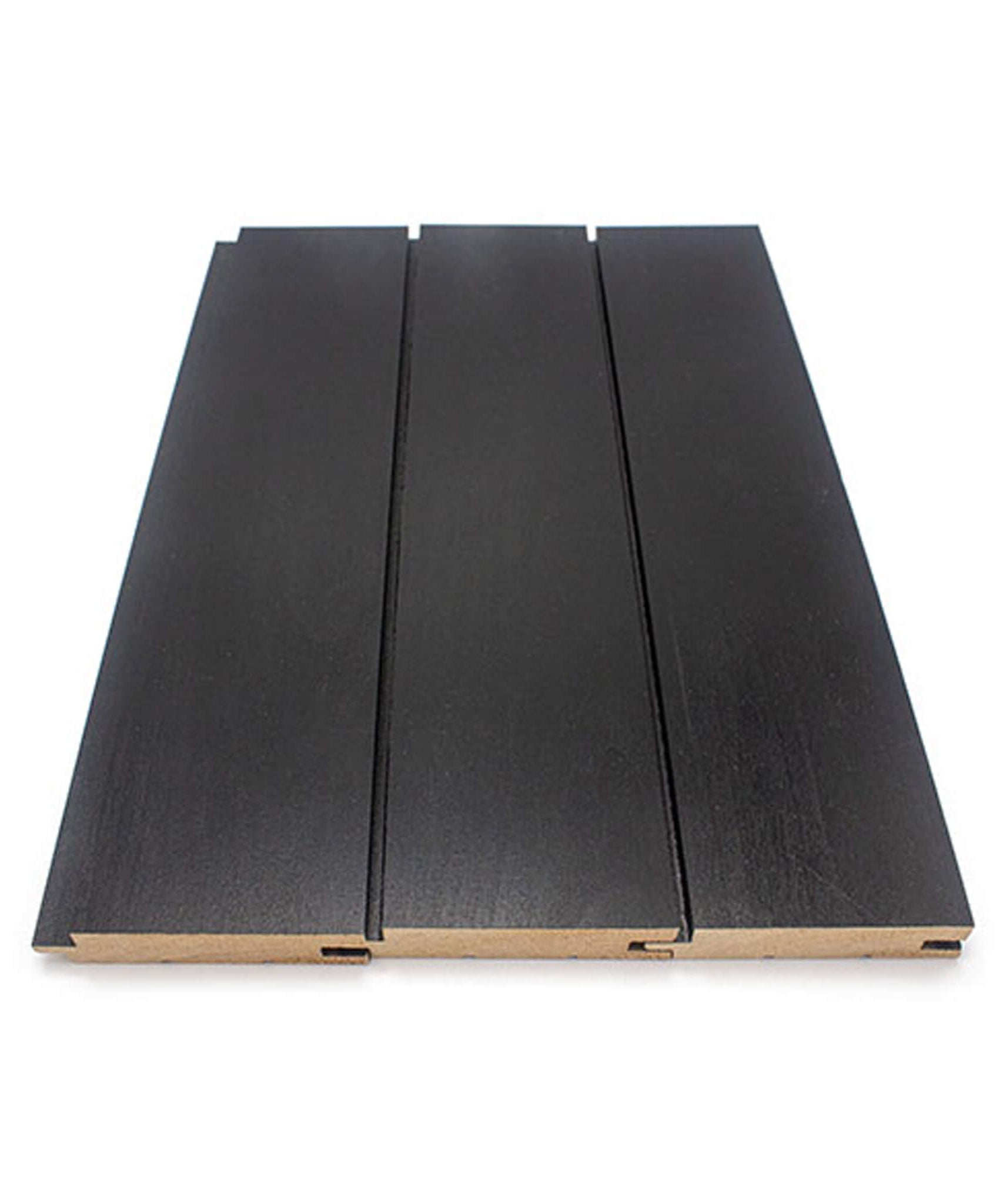 Prosaunas Aspen Midnight Black 1X4 T&G STS4 Sauna Wall Wood [Wax-Coated] (SAK57186)