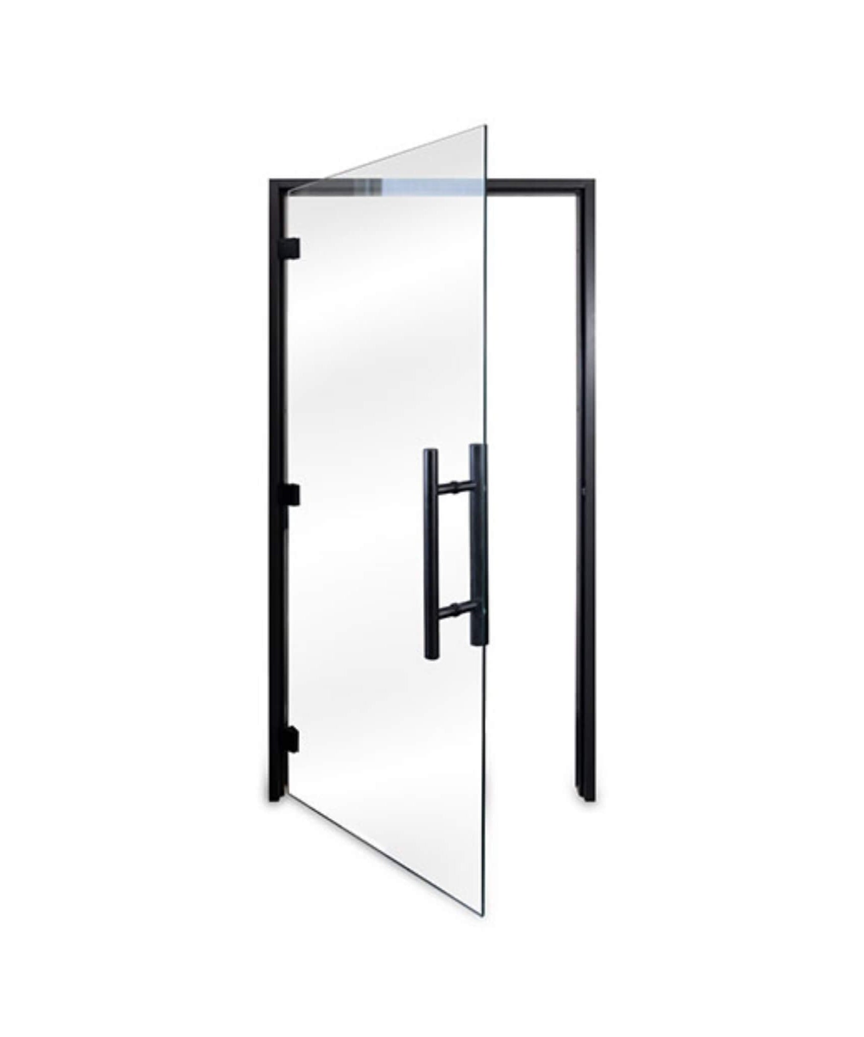 Prosaunas 36X81-Inch Black Alder Clear Prehung ADA Glass Sauna Door (SAK15497)