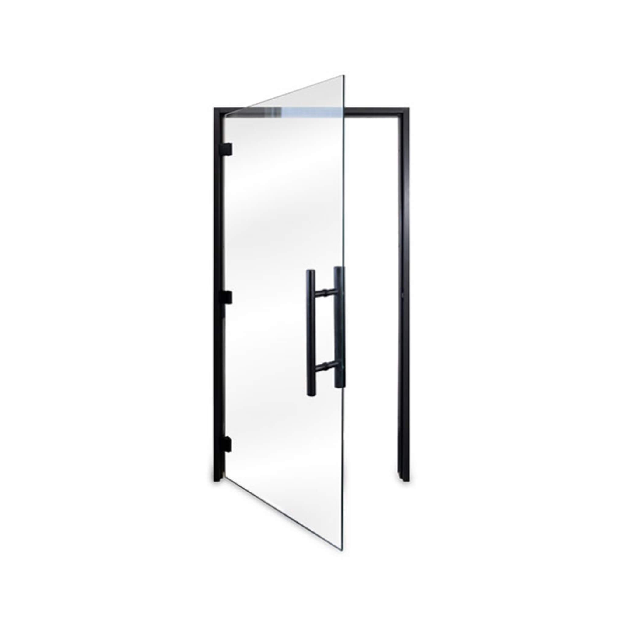 Prosaunas 36X81-Inch Black Alder Clear Prehung ADA Glass Sauna Door (SAK15497)