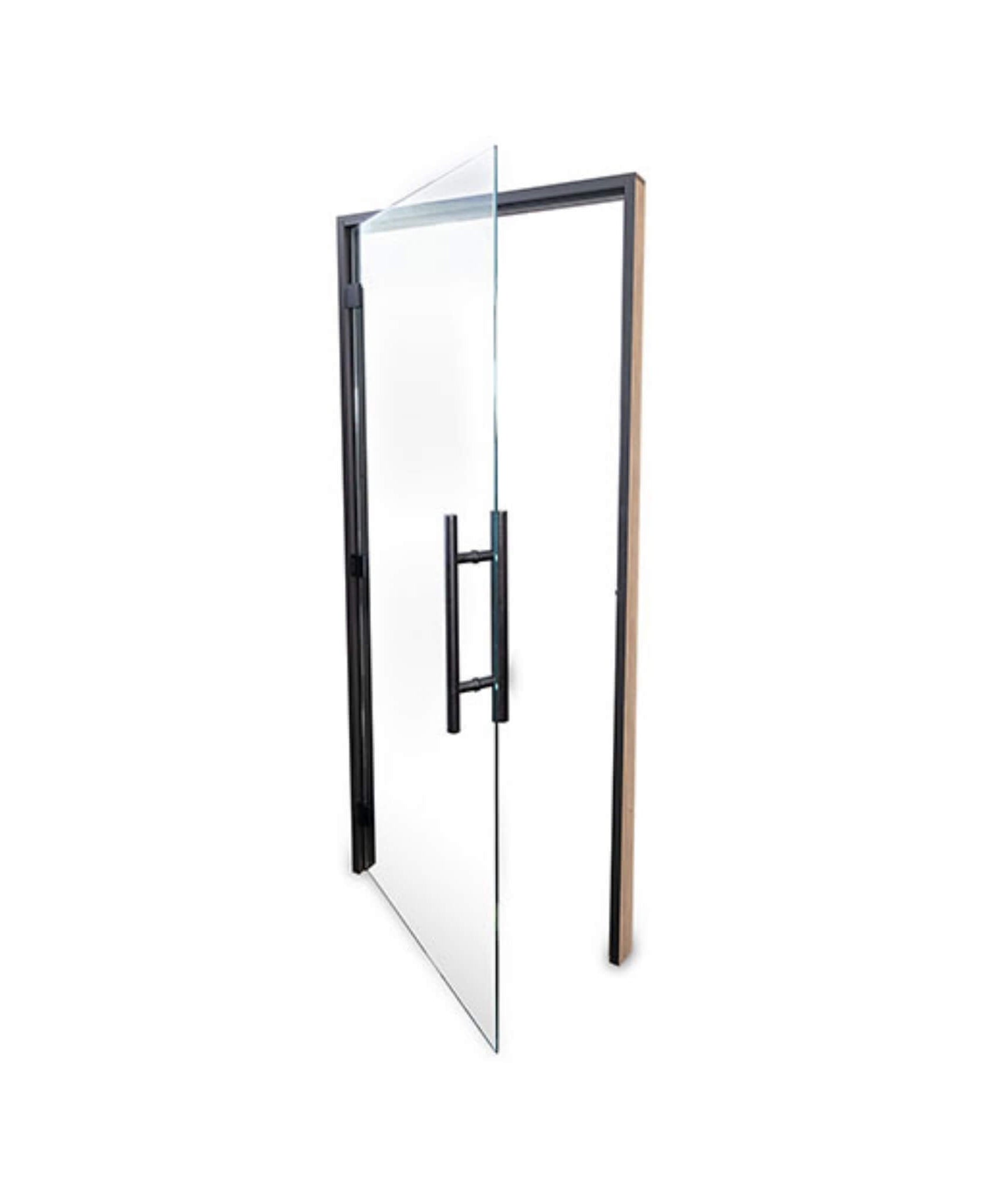 Prosaunas 36X81-Inch Black Alder Clear Prehung ADA Glass Sauna Door (SAK15497)