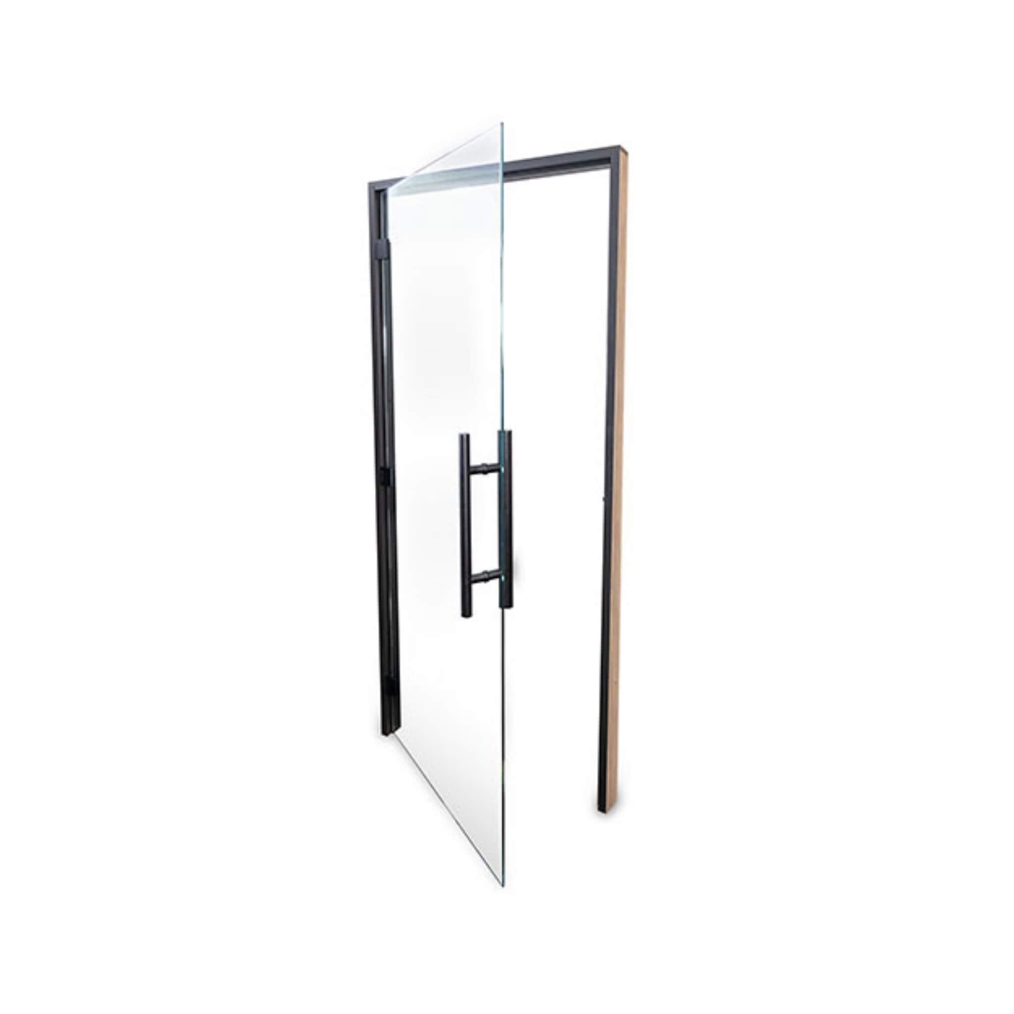Prosaunas 36X81-Inch Black Alder Clear Prehung ADA Glass Sauna Door (SAK15497)