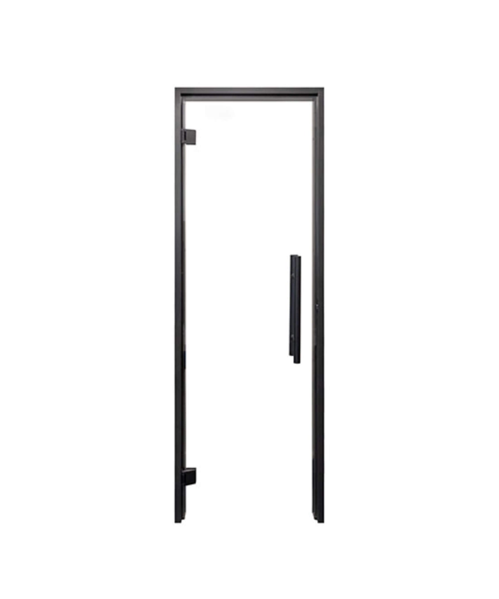 Prosaunas 24X81-Inch Black Alder Clear Glass Sauna Door (SAK38670)