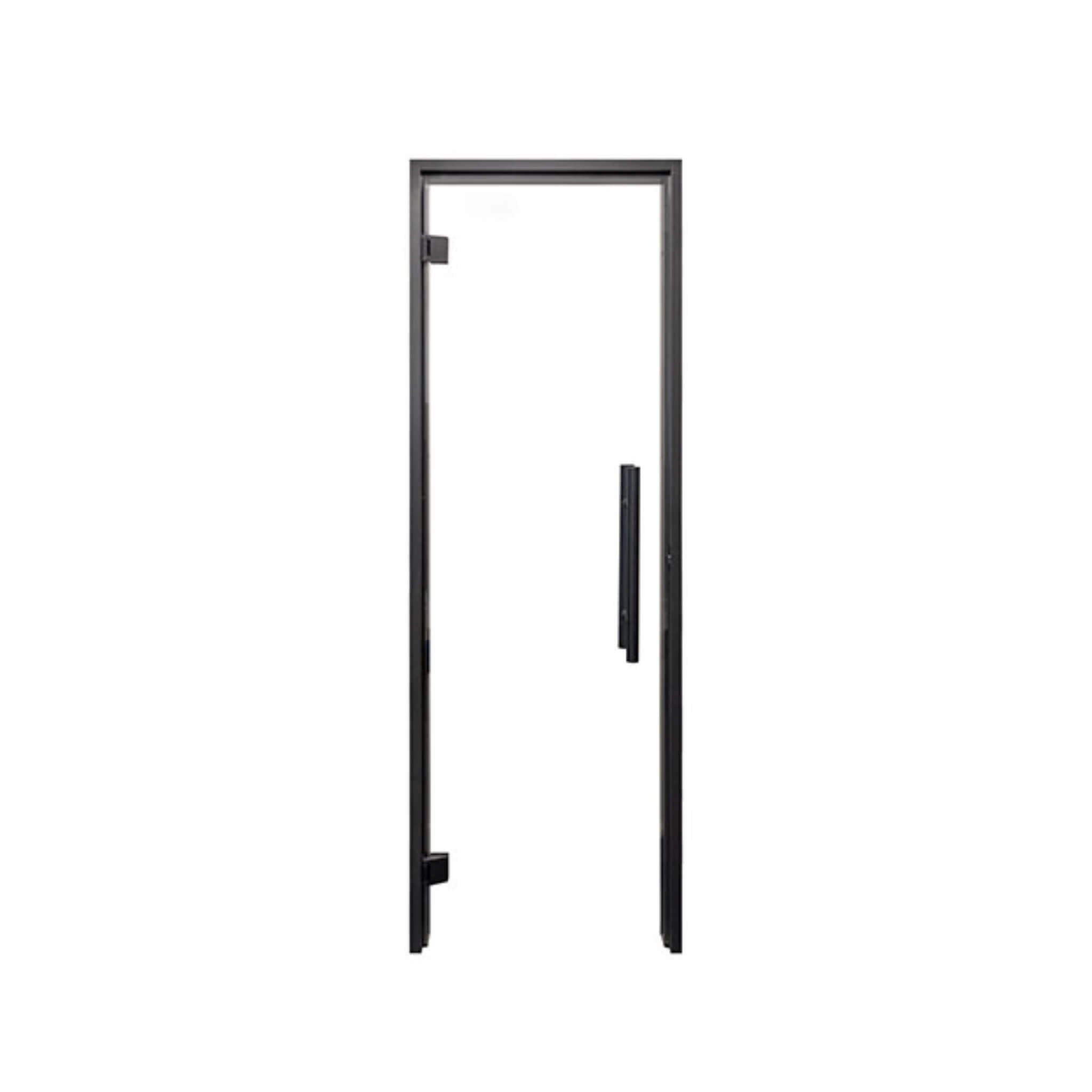 Prosaunas 24X81-Inch Black Alder Clear Glass Sauna Door (SAK38670)