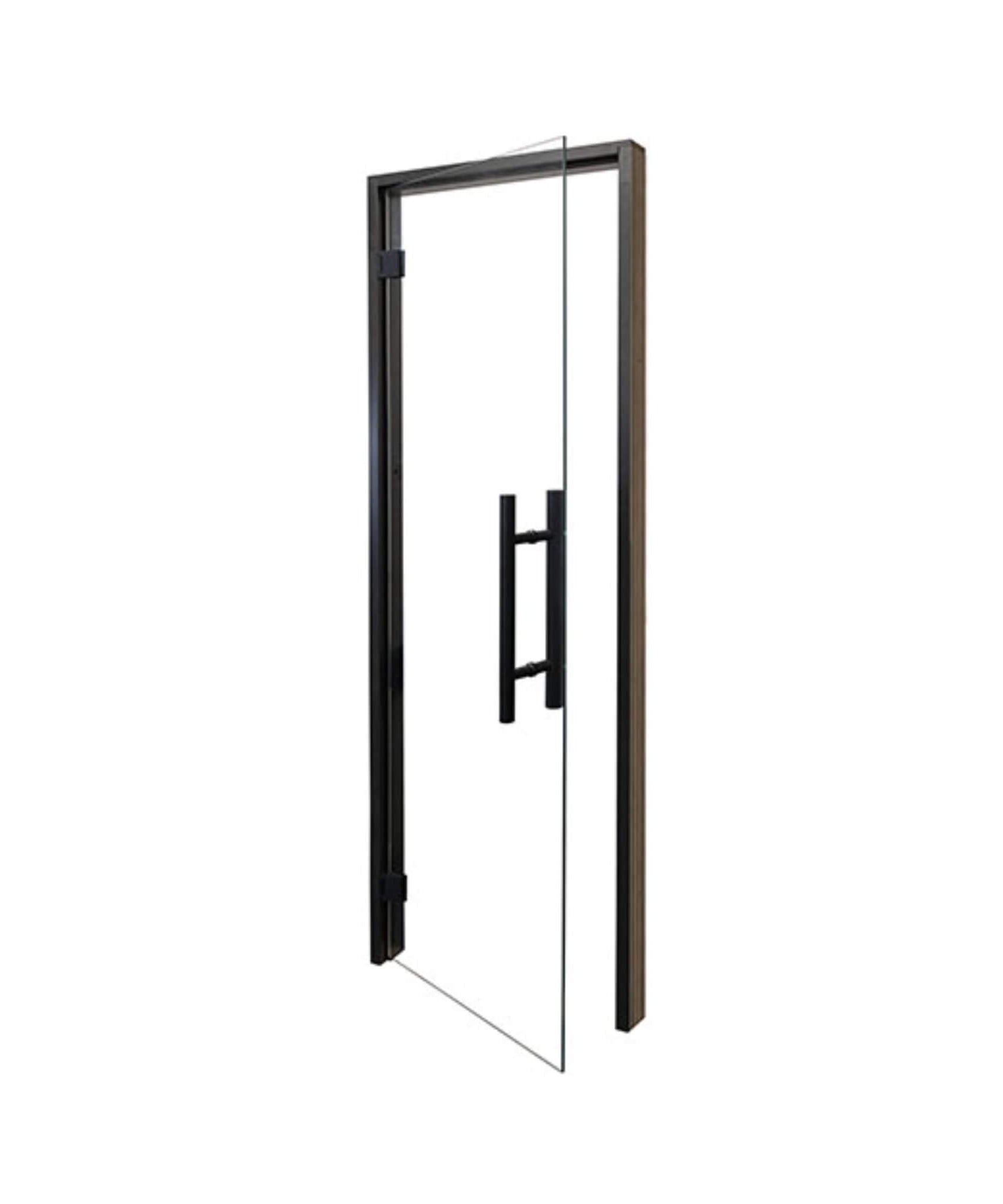 Prosaunas 24X81-Inch Black Alder Clear Glass Sauna Door (SAK38670)