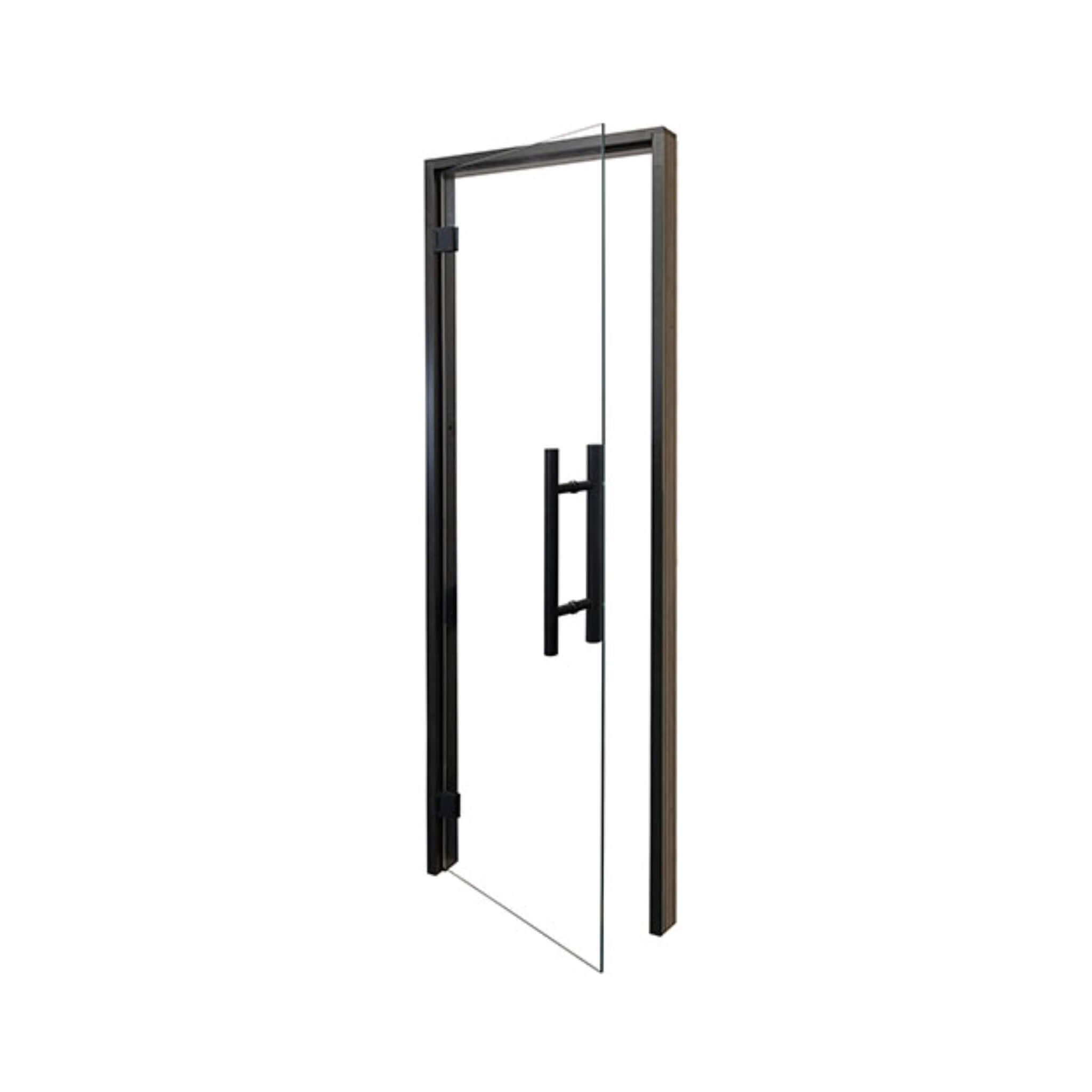 Prosaunas 24X81-Inch Black Alder Clear Glass Sauna Door (SAK38670)