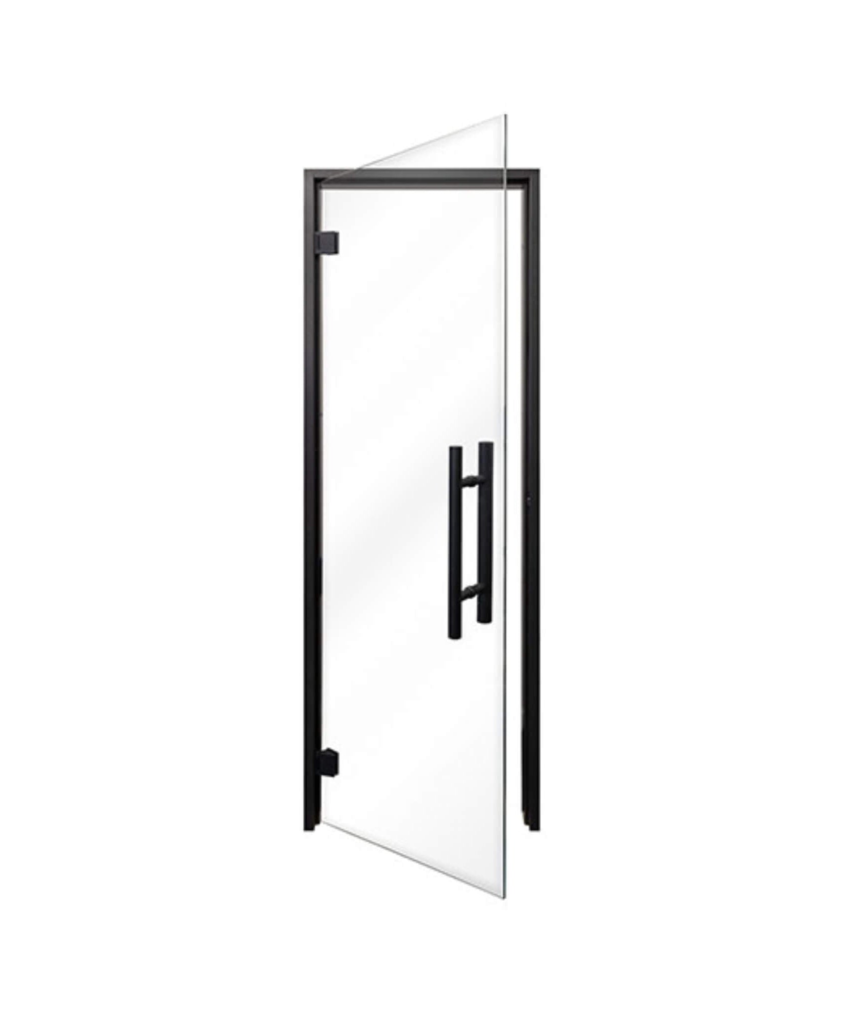 Prosaunas 24X81-Inch Black Alder Clear Glass Sauna Door (SAK38670)