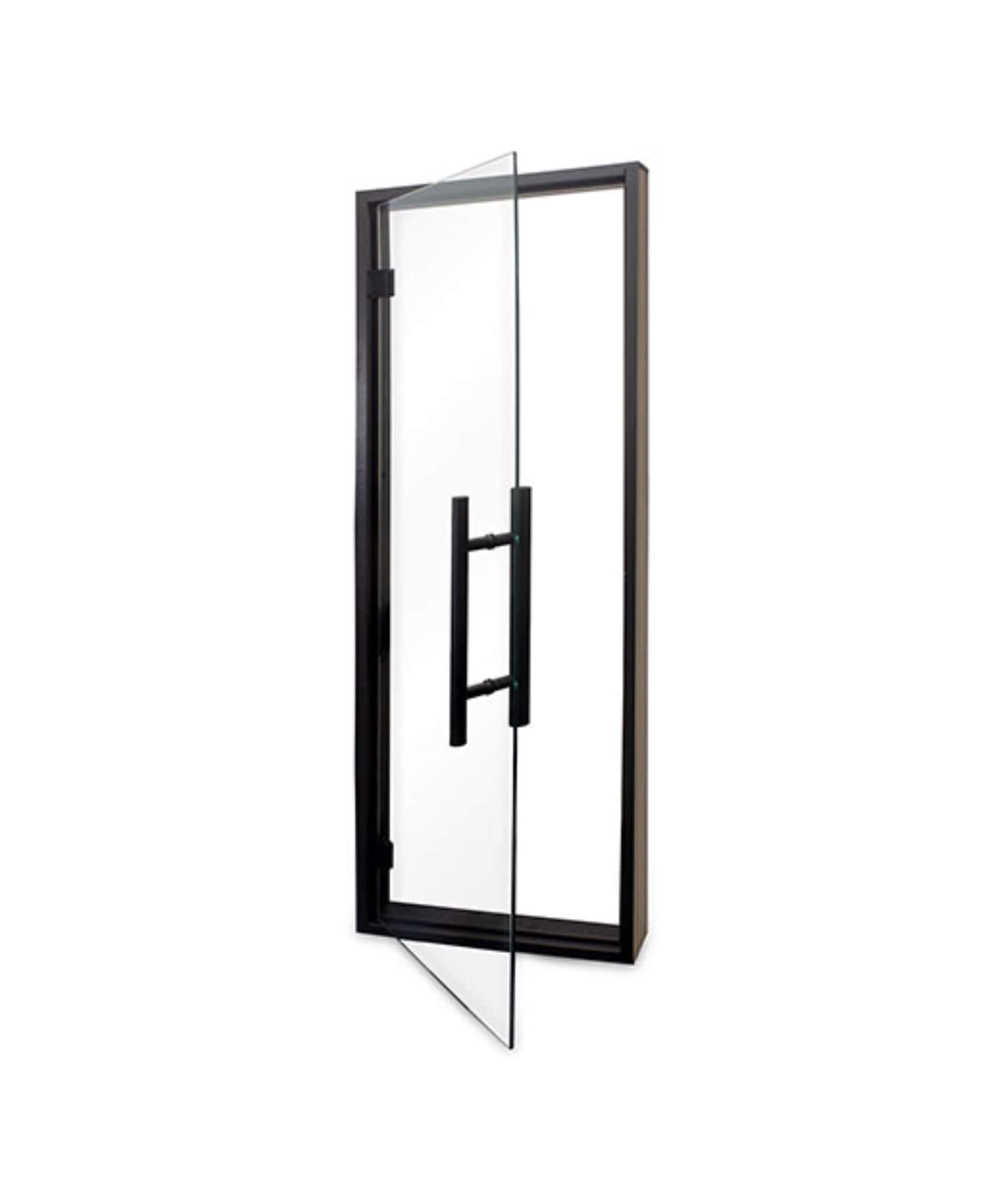 Prosaunas 24X73-Inch Black Alder Prehung Clear Glass Sauna Door (SAK67491)