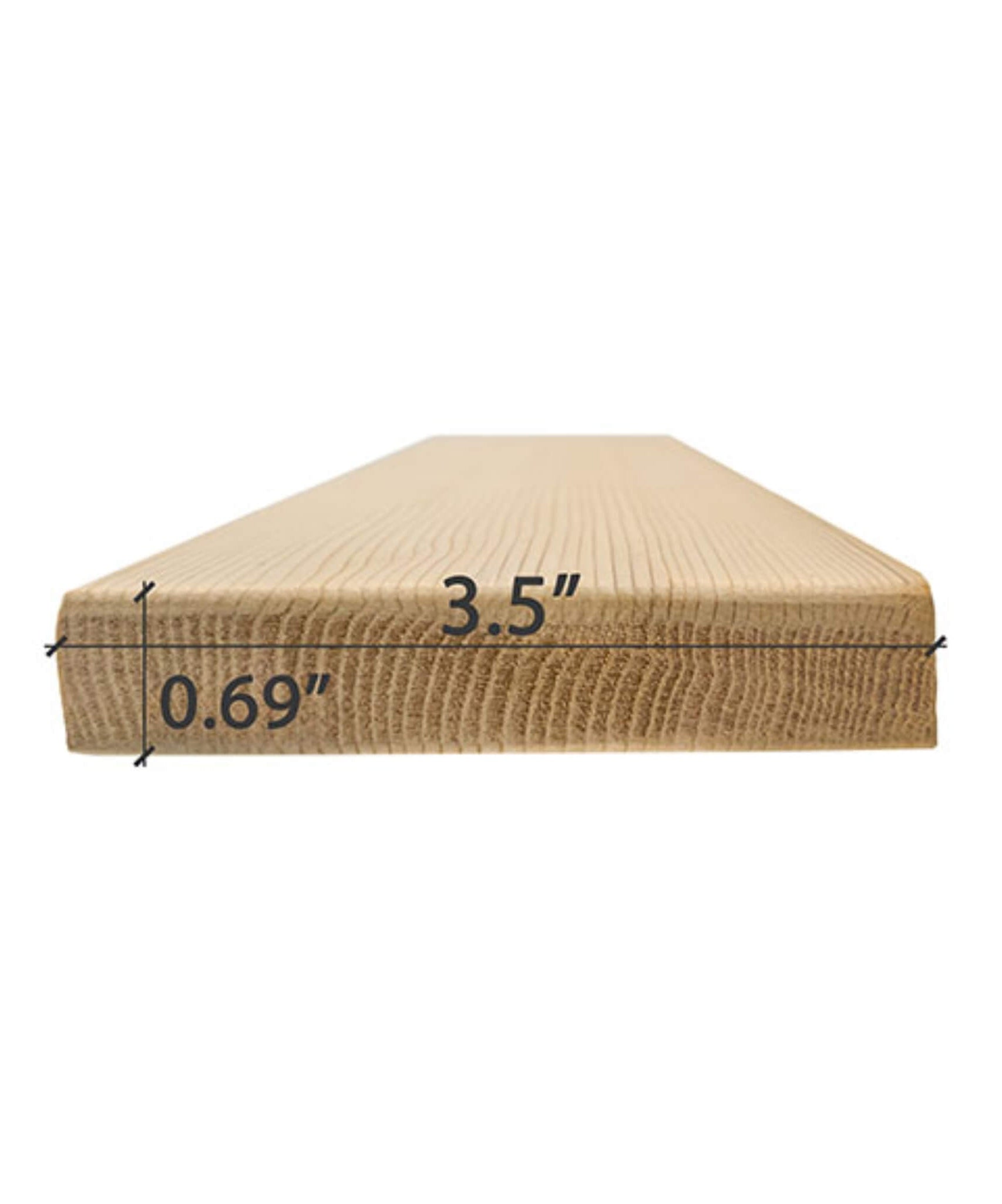 Prosaunas Cedar 1X4 VG S4SEE Vertical Grain Smooth 4-Sides Eased Edges Sauna Bench Wood [WOOD624] (SAK50213)