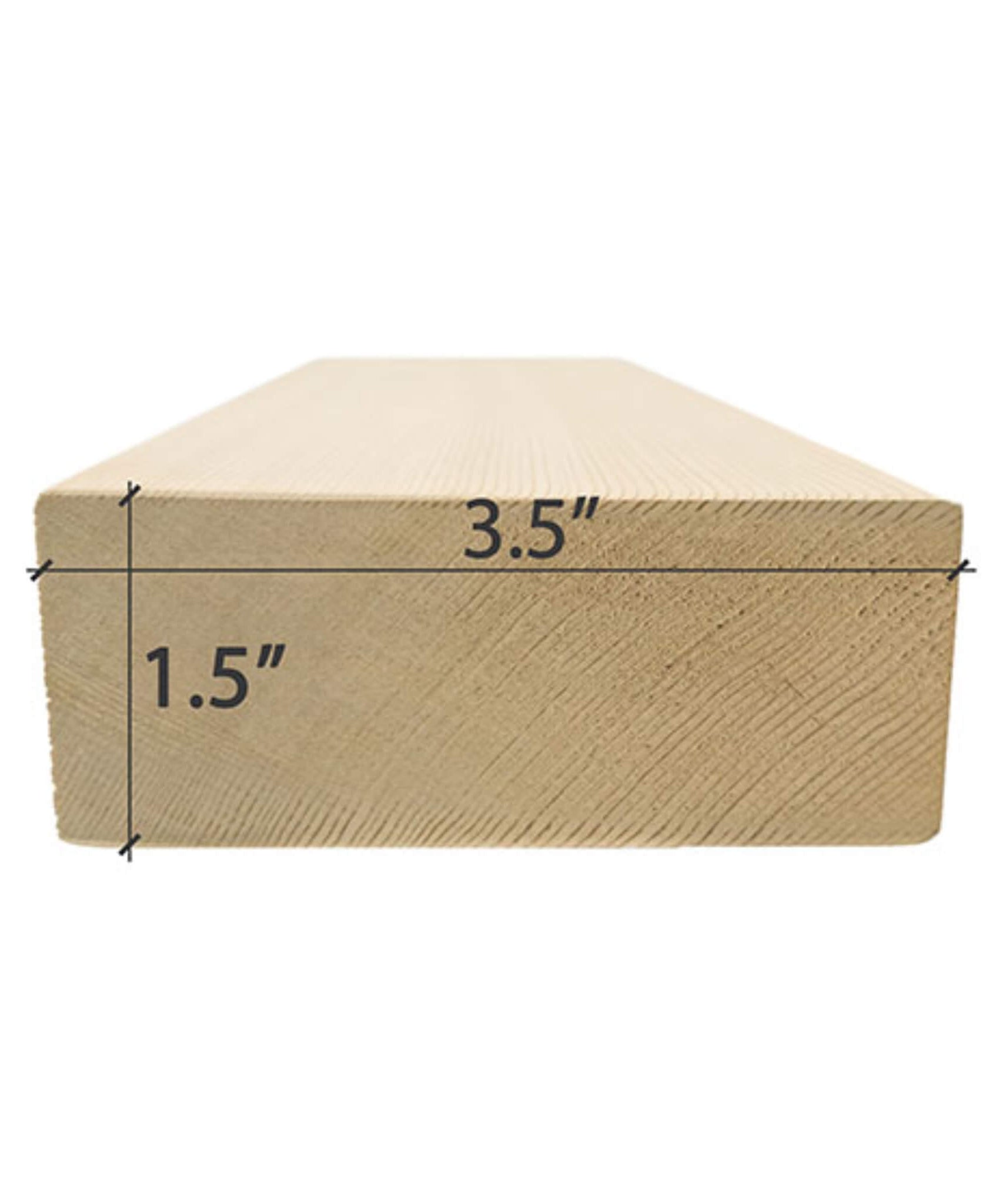 Prosaunas Cedar 2X4 VG S4SEE Eased Edges Sauna Bench Wood [WOOD614] (SAK57421)