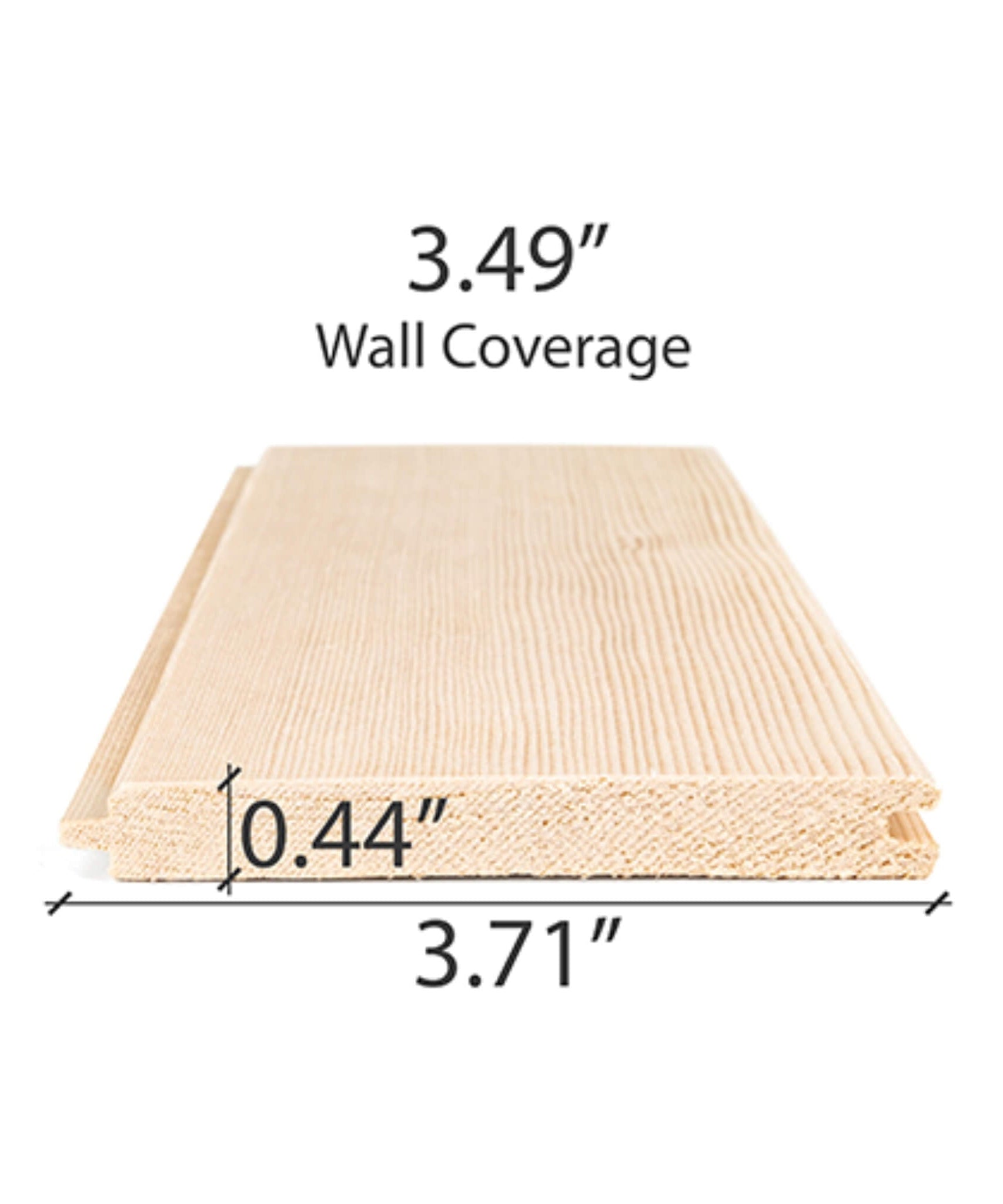 Prosaunas Hemlock 1/2X4 Vertical Grain T&G V2E Sauna Wall Wood [WOOD735] (SAK64039)