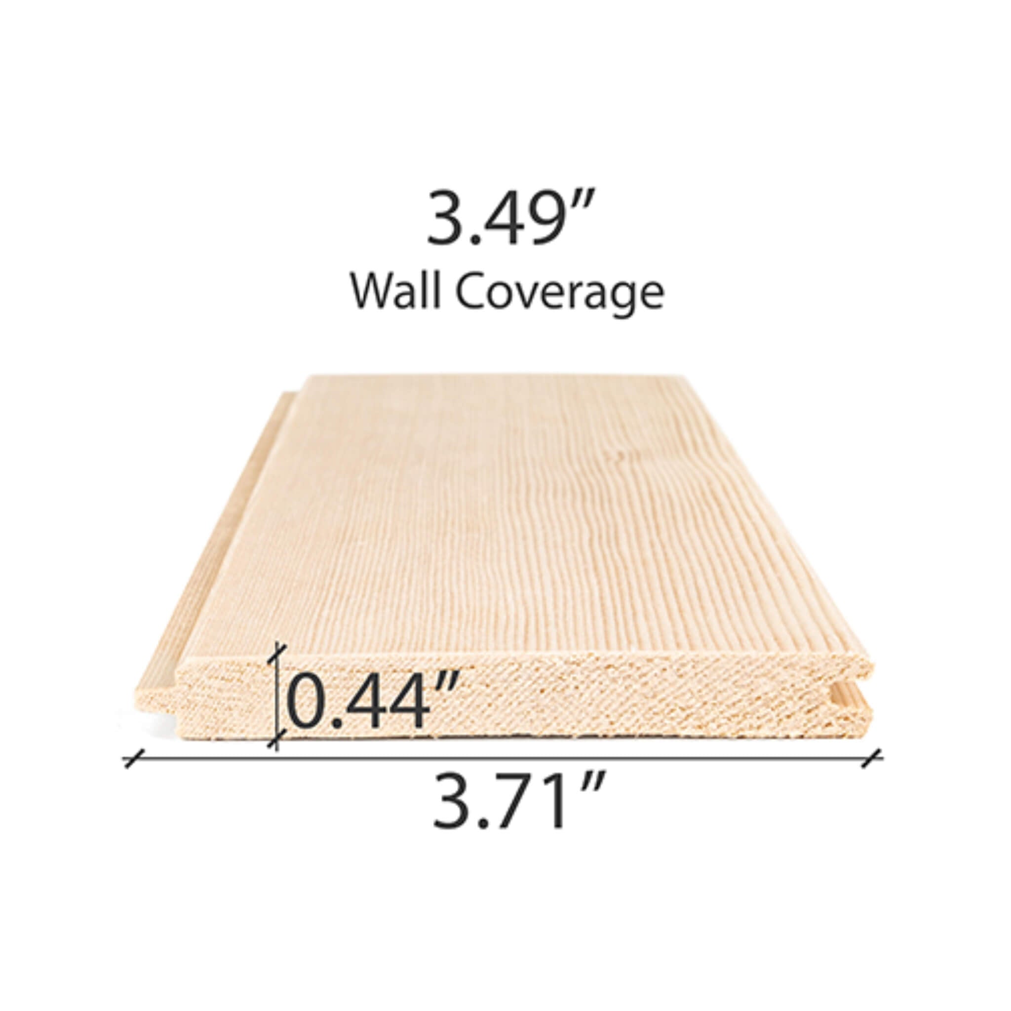 Prosaunas Hemlock 1/2X4 Vertical Grain T&G V2E Sauna Wall Wood [WOOD735] (SAK64039)
