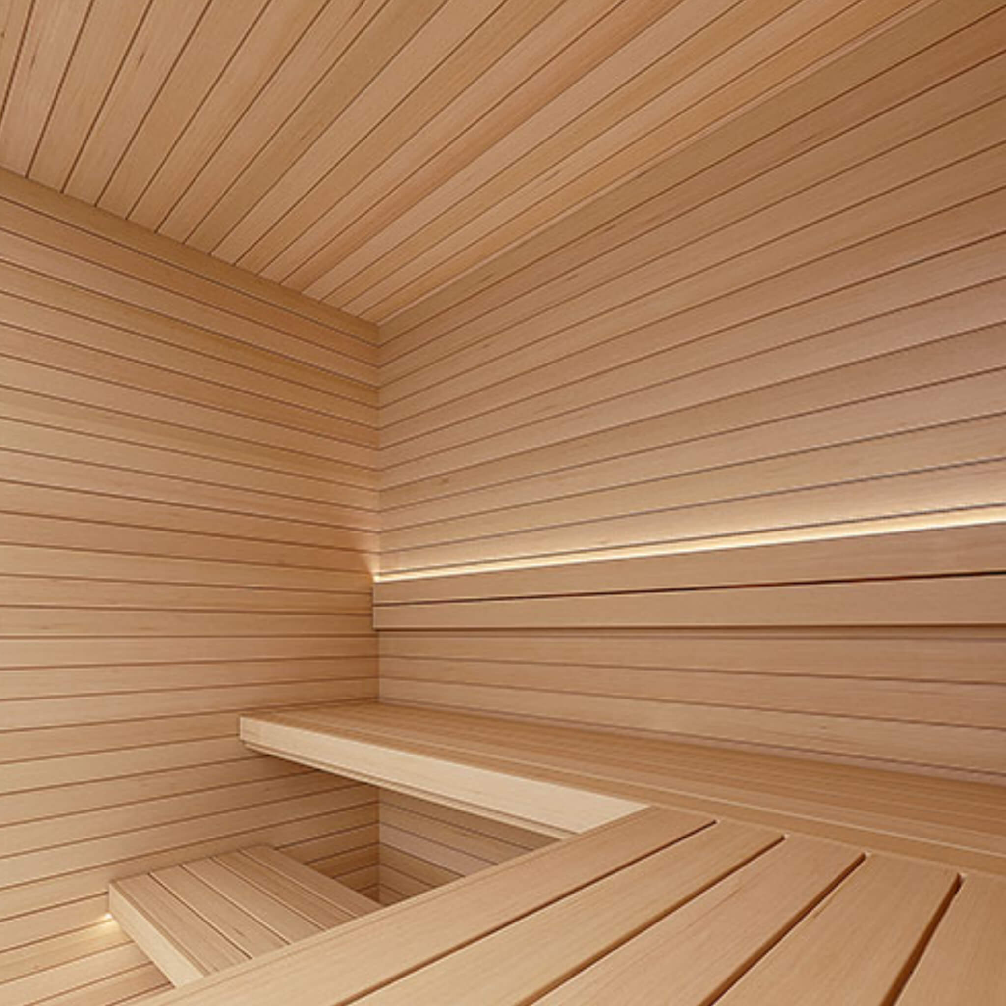 Prosaunas Hemlock 1/2X4 Vertical Grain T&G V2E Sauna Wall Wood [WOOD735] (SAK64039)