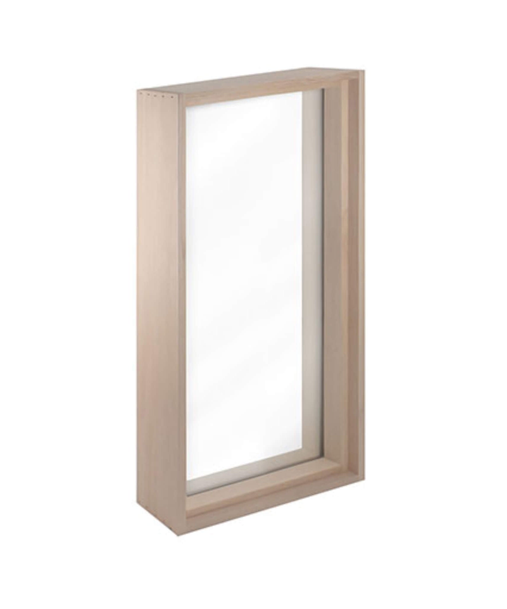 Prosaunas 16X30-Inch Framed Hemlock Tempered Dual Pane Clear Glass Sauna Window (SAK44067)