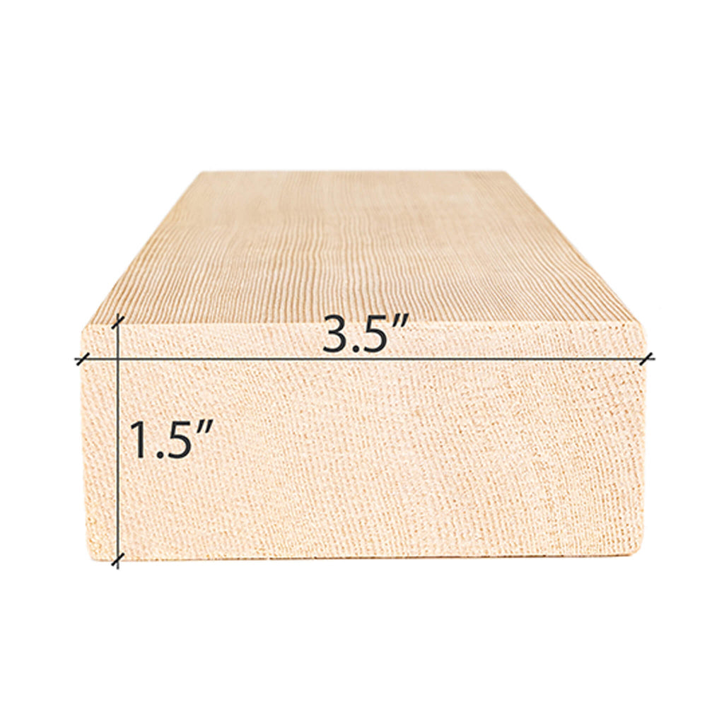 Prosaunas Hemlock 2X4 VG S4SEE Sauna Bench Wood [Untreated] [WOOD630] (SAK29172)
