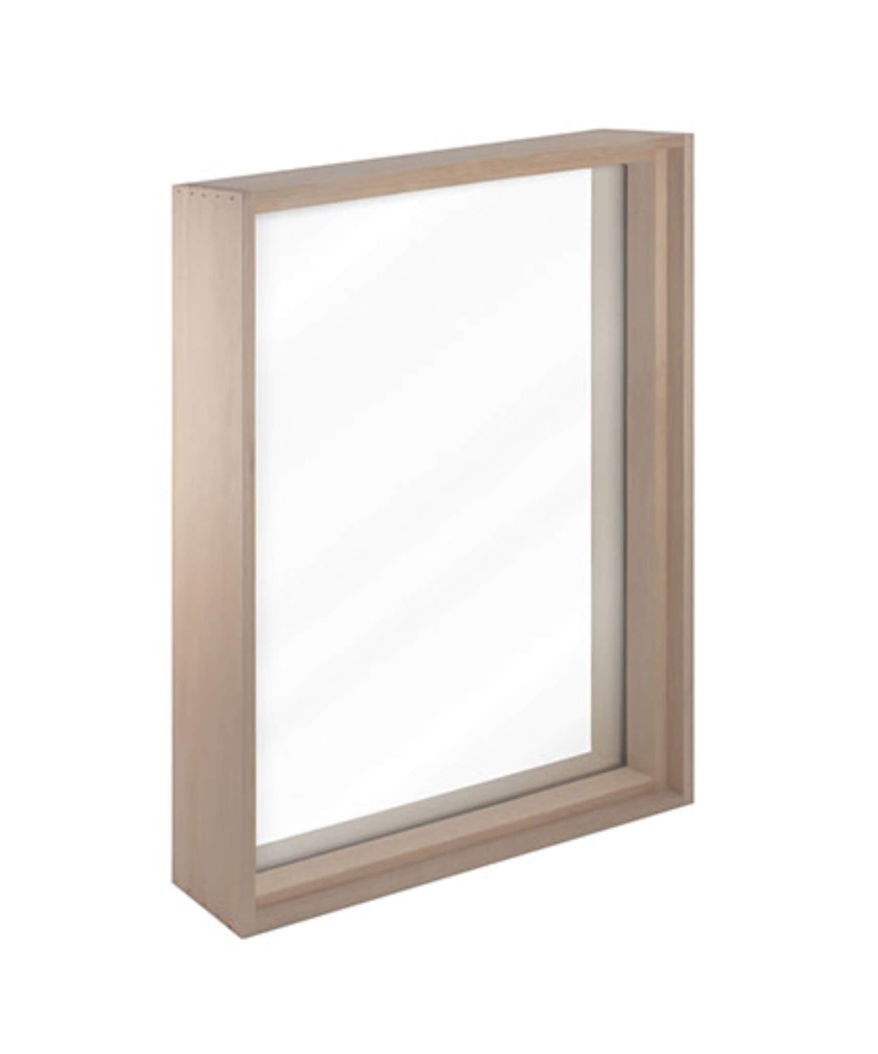 Prosaunas 24X36-Inch Large Framed Dual Pane Clear Glass Sauna Window With Hemlock (SAK66329)