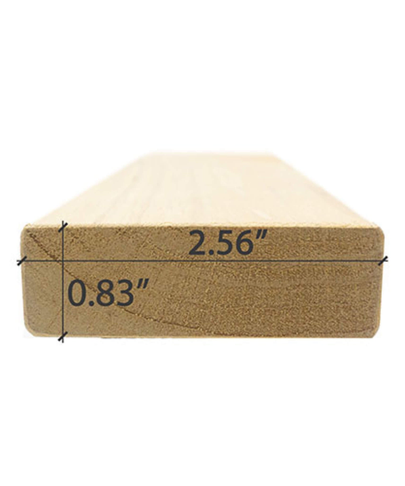 Prosaunas Alder 1X3 S4SEE SHP Sauna Bench Wood [Untreated] (SAK31579)