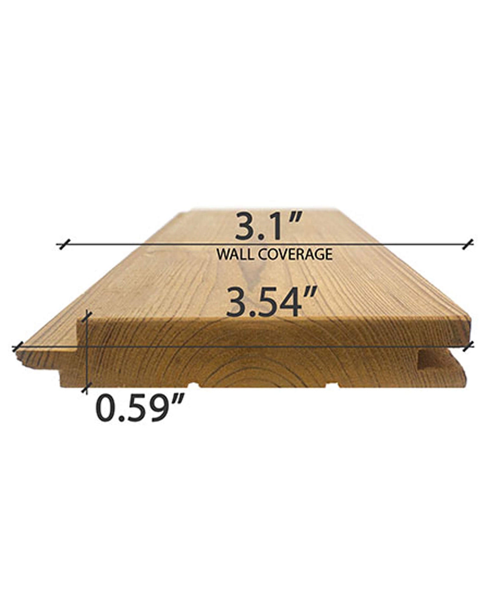 Prosaunas Thermo-Spruce 1X4 T&G STS4 Sauna Wall Wood (SAK38416)