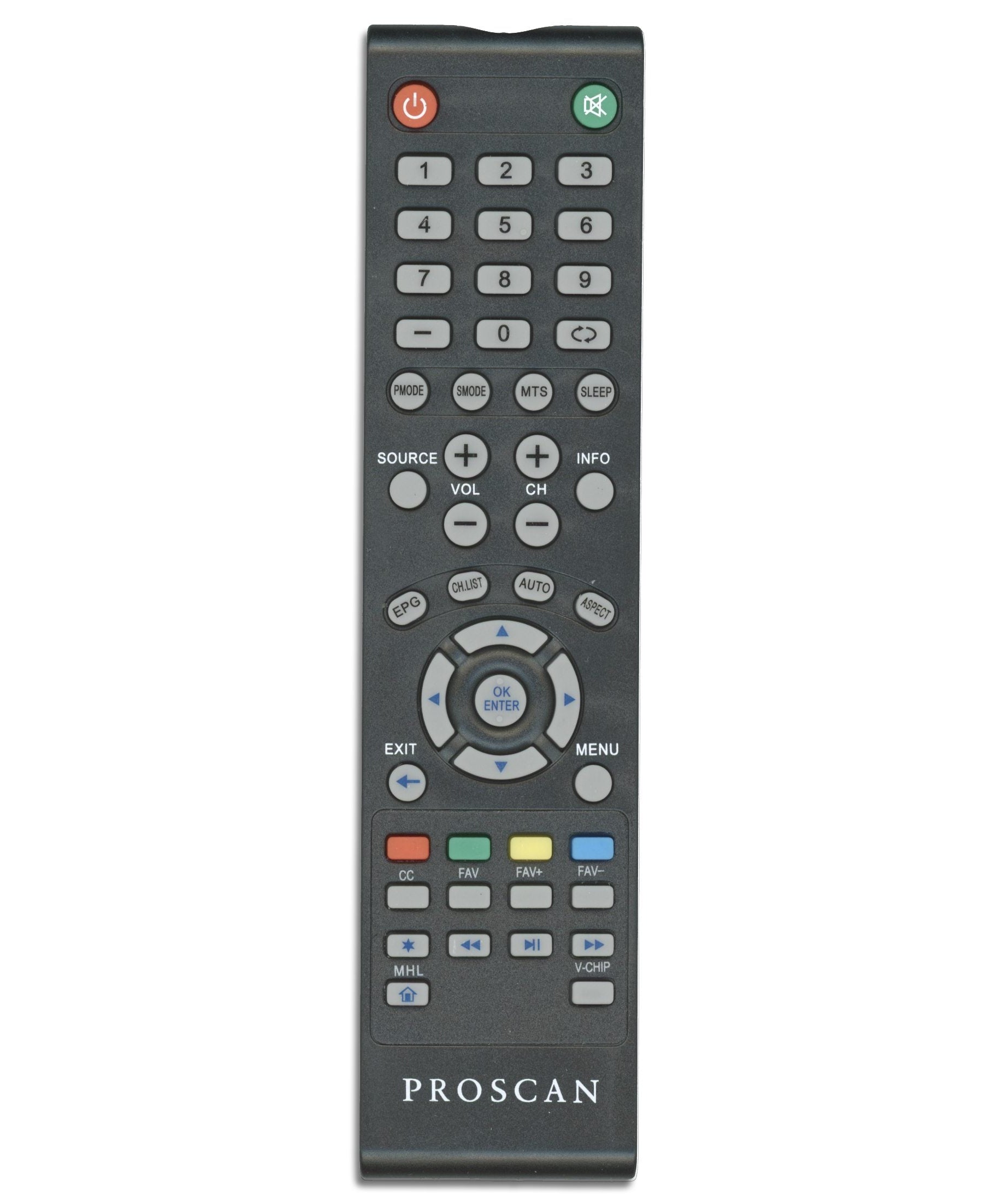 Proscan PL25MHL TV Remote Control