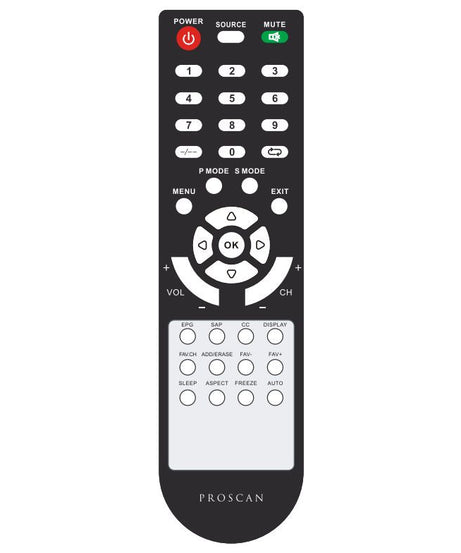 Proscan PLED2243B TV Remote Control