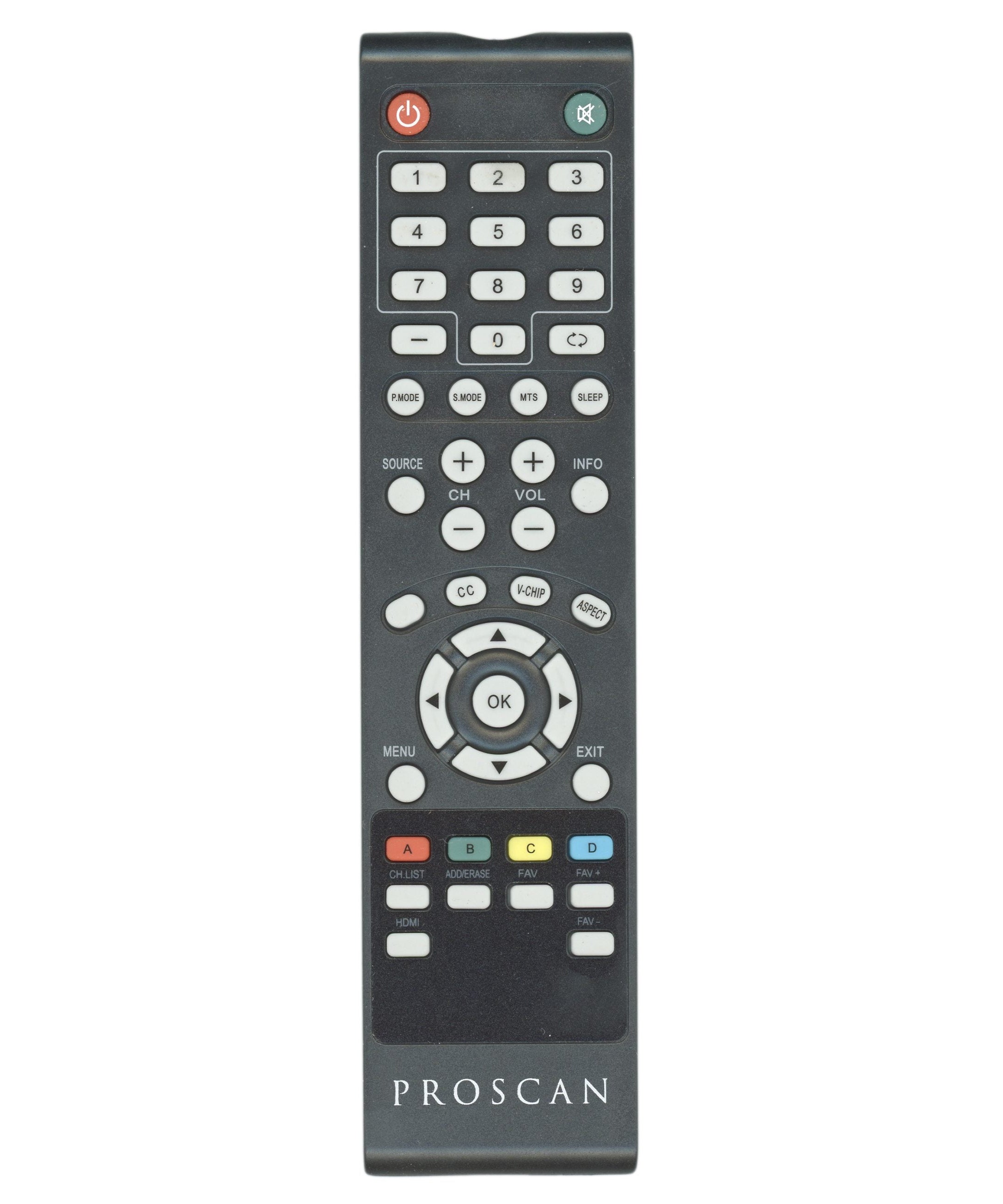 Proscan PLED24AJREM TV Remote Control
