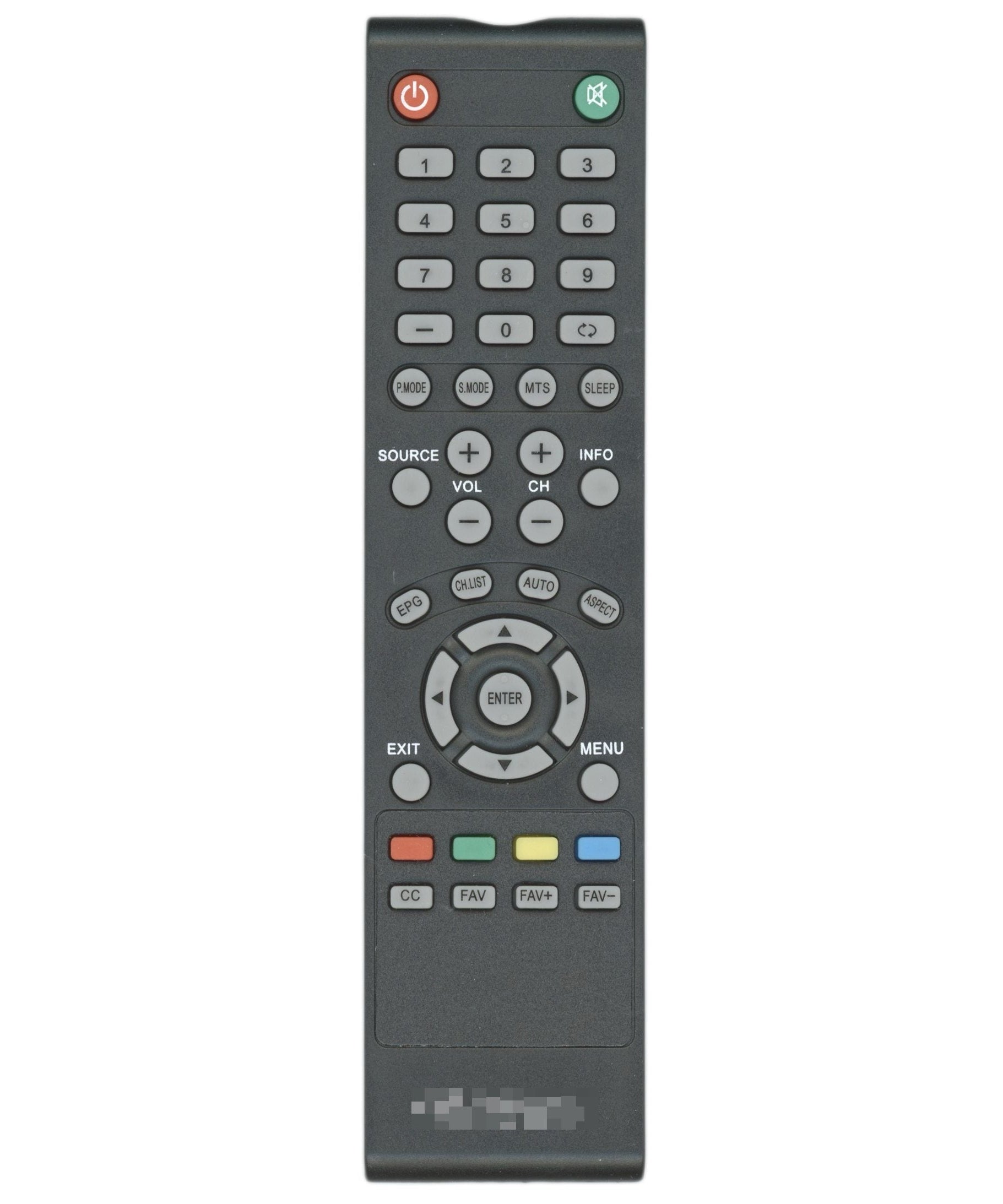 Proscan PROSCANPL1.0 TV Remote Control
