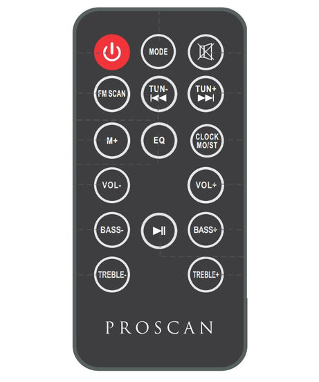 Proscan PSB3713Brem Sound Bar Remote Control