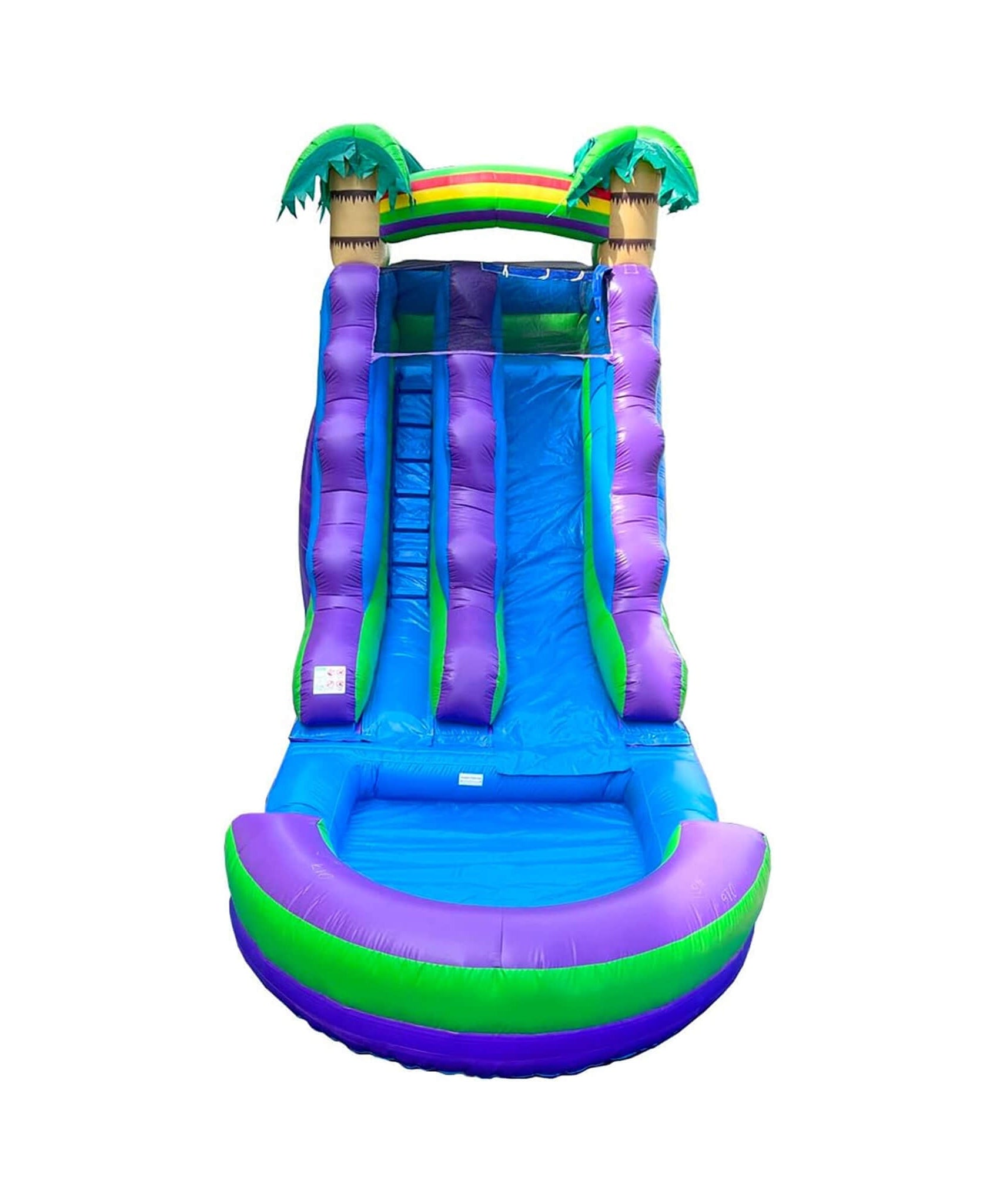 Large Purple Marble Inflatable Water Slide With Pool And Blower (SAK82910)