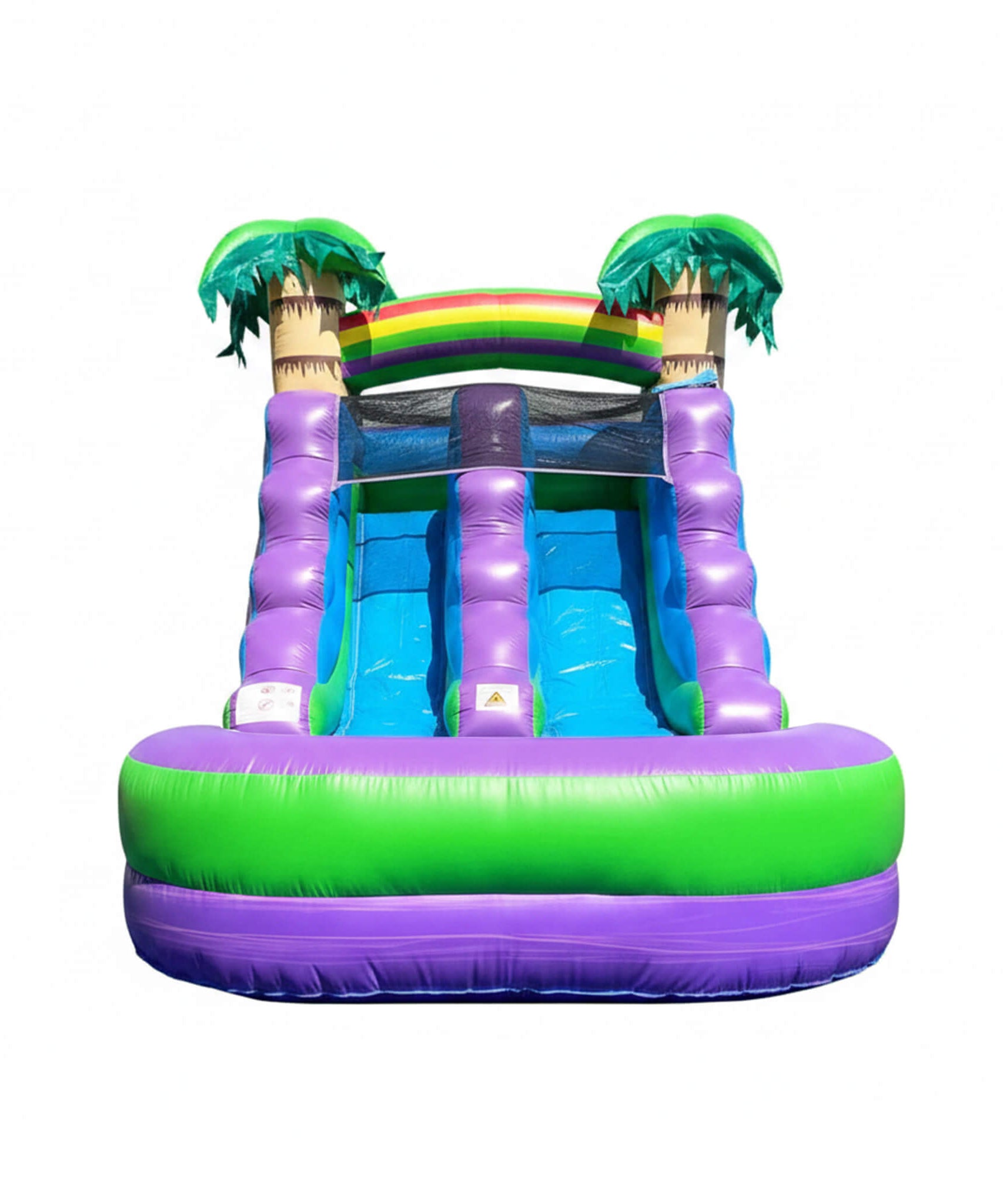 Large Purple Marble Inflatable Water Slide With Pool And Blower (SAK82910)