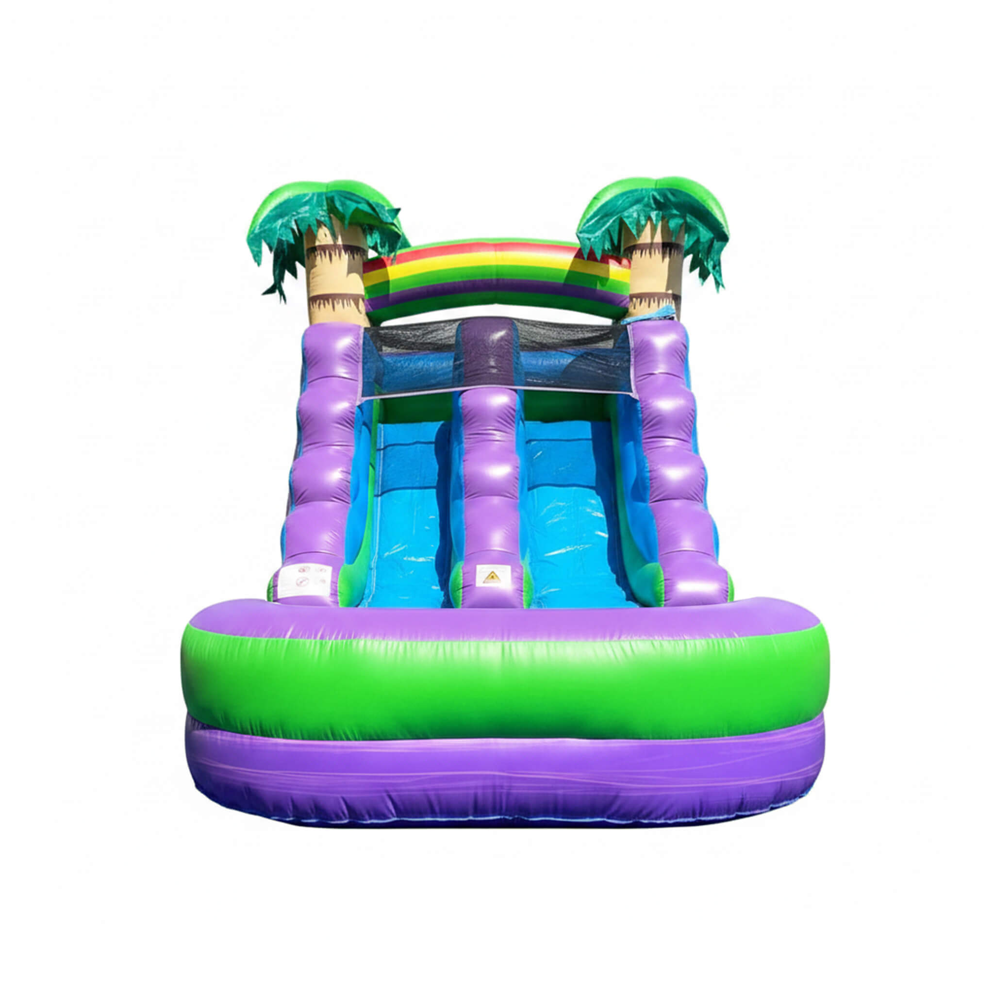 Large Purple Marble Inflatable Water Slide With Pool And Blower (SAK82910)