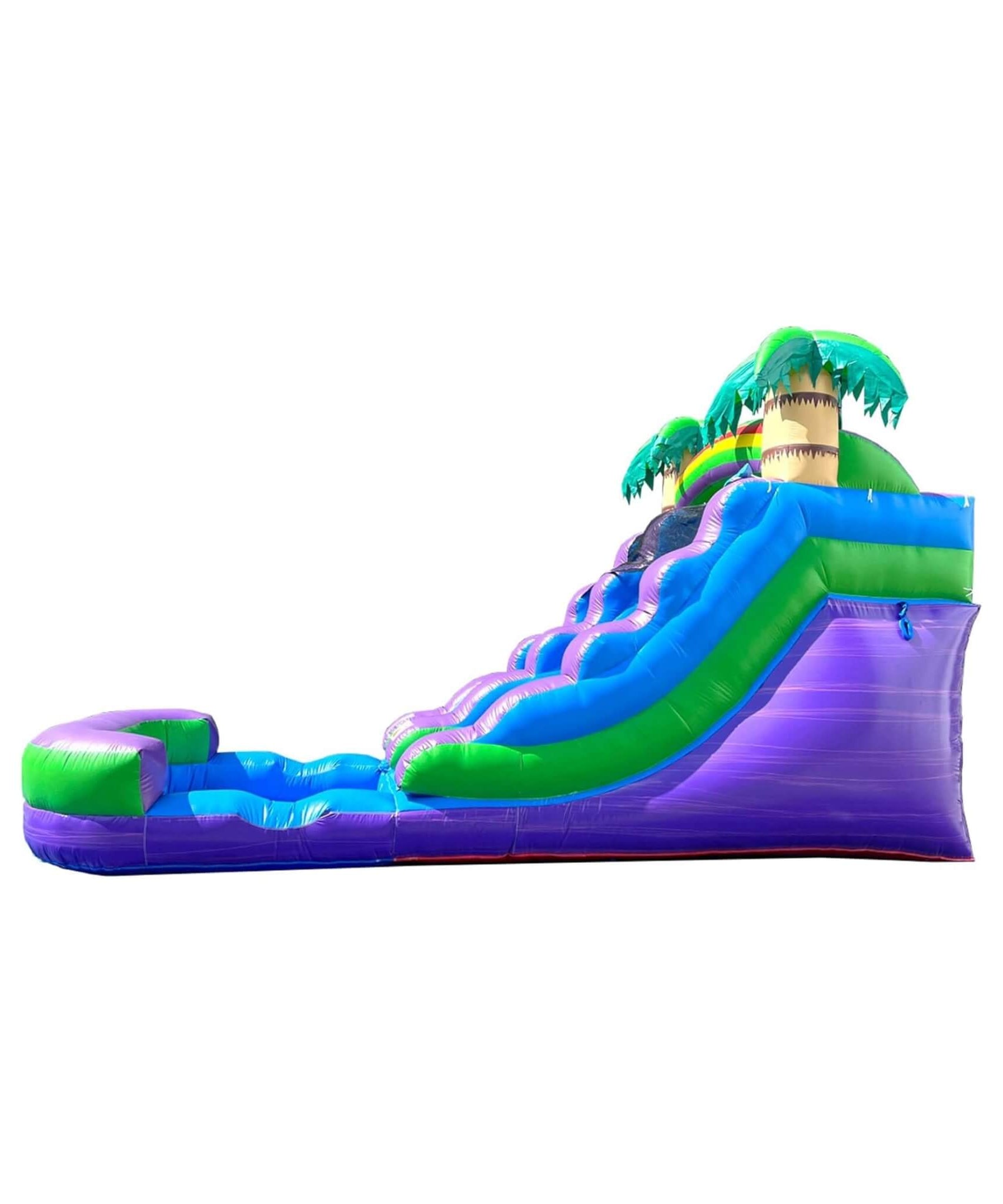 Large Purple Marble Inflatable Water Slide With Pool And Blower (SAK82910)