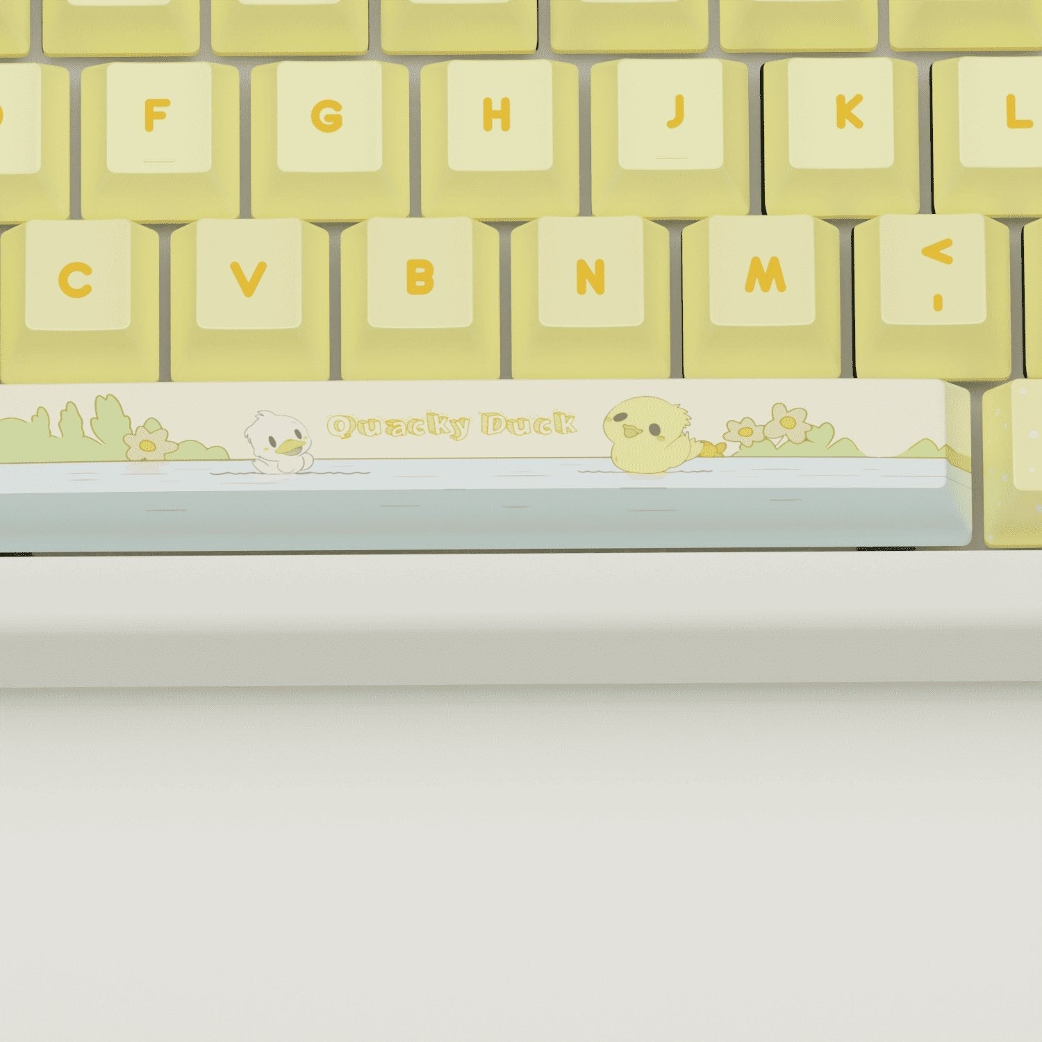 Quacky Duck Design Keycaps and Mechanical Keyboard