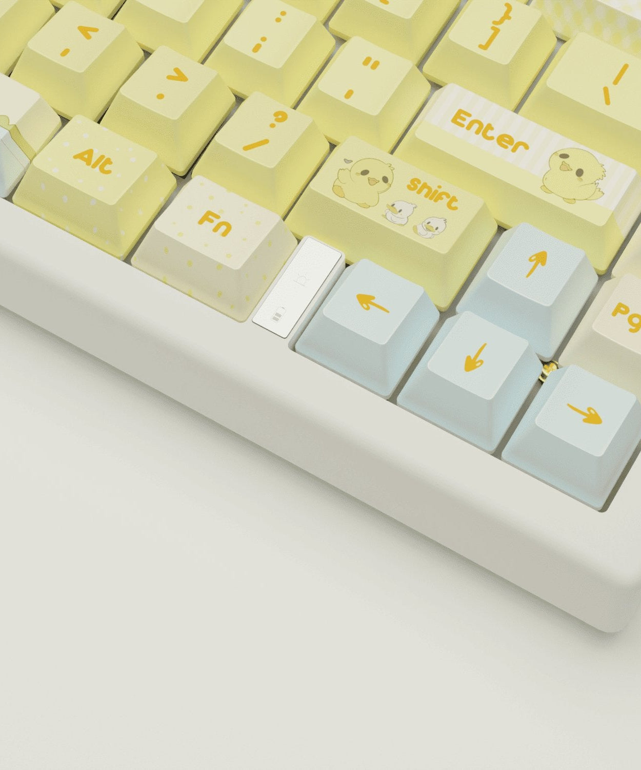 Quacky Duck Design Keycaps and Mechanical Keyboard