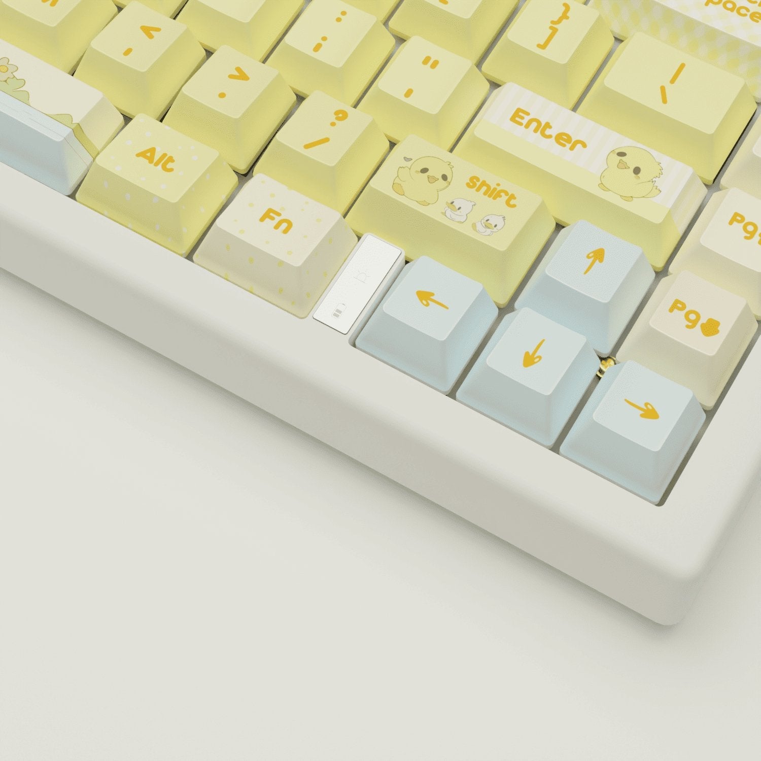 Quacky Duck Design Keycaps and Mechanical Keyboard