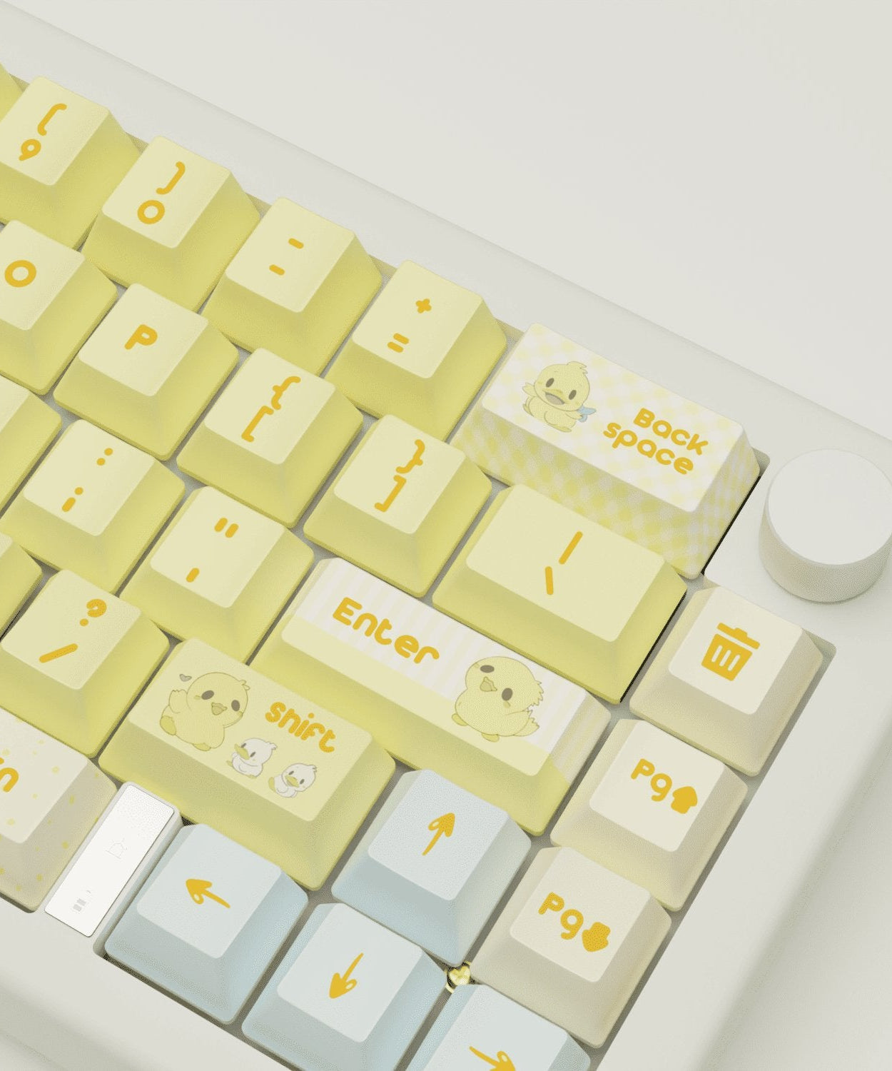 Quacky Duck Design Keycaps and Mechanical Keyboard