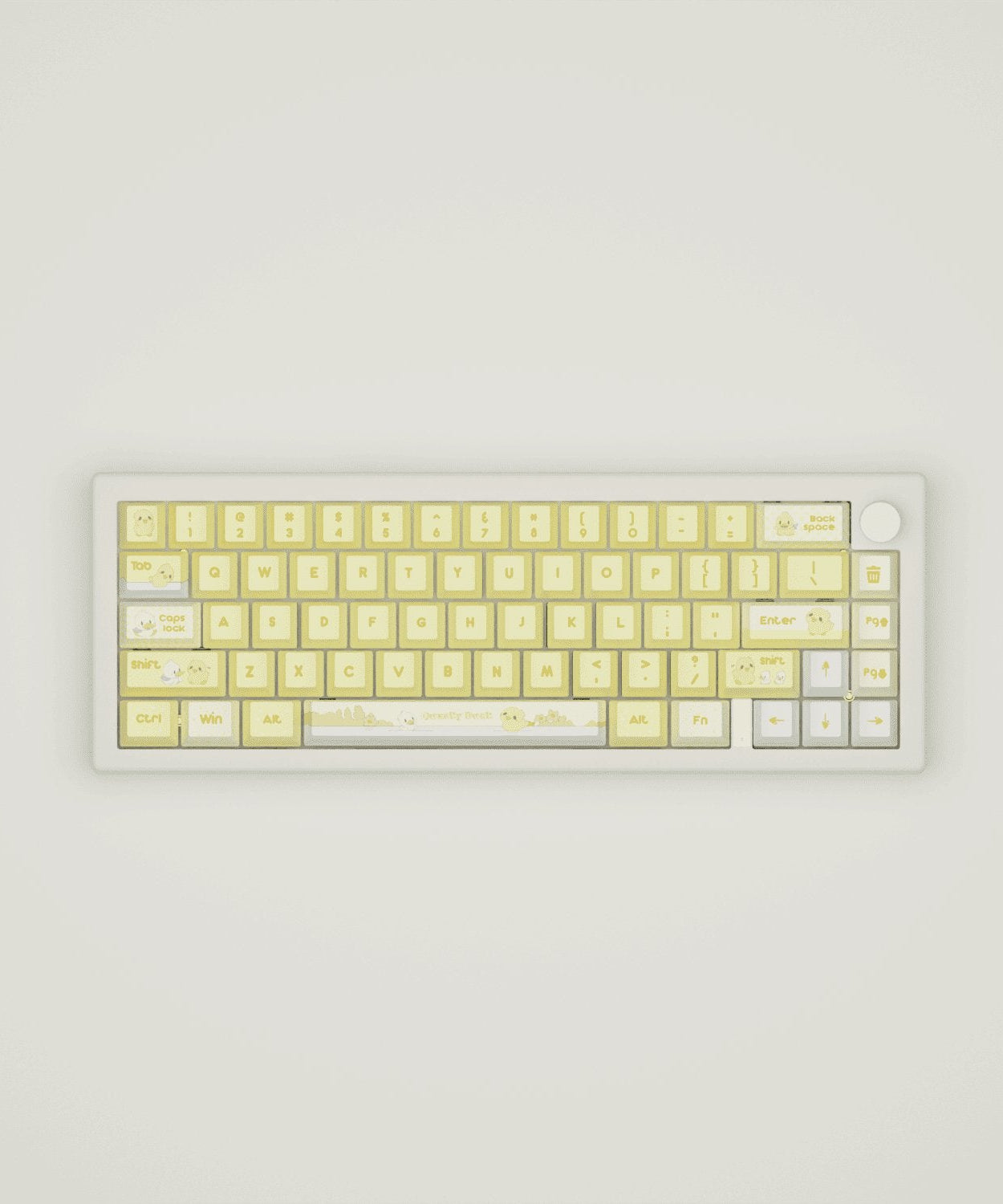 Quacky Duck Design Keycaps and Mechanical Keyboard