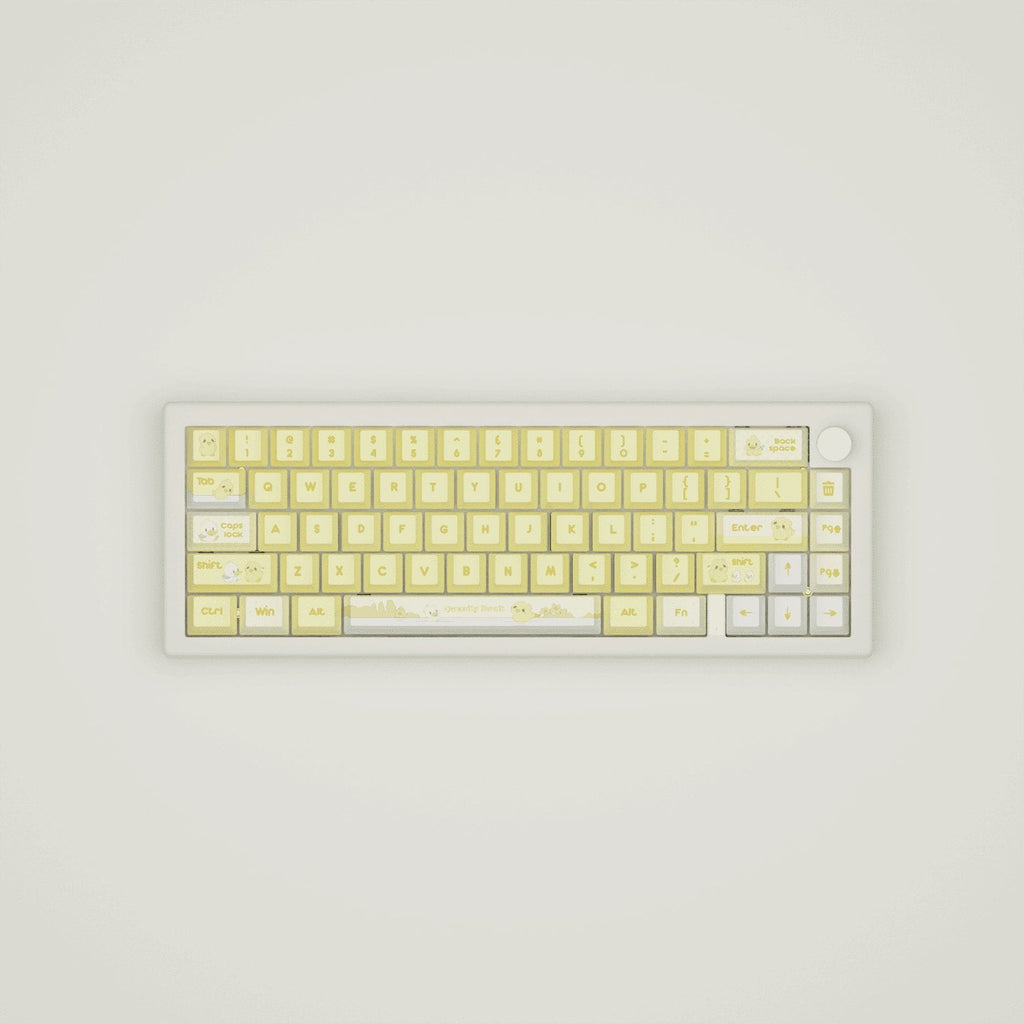 Quacky Duck Design Keycaps and Mechanical Keyboard