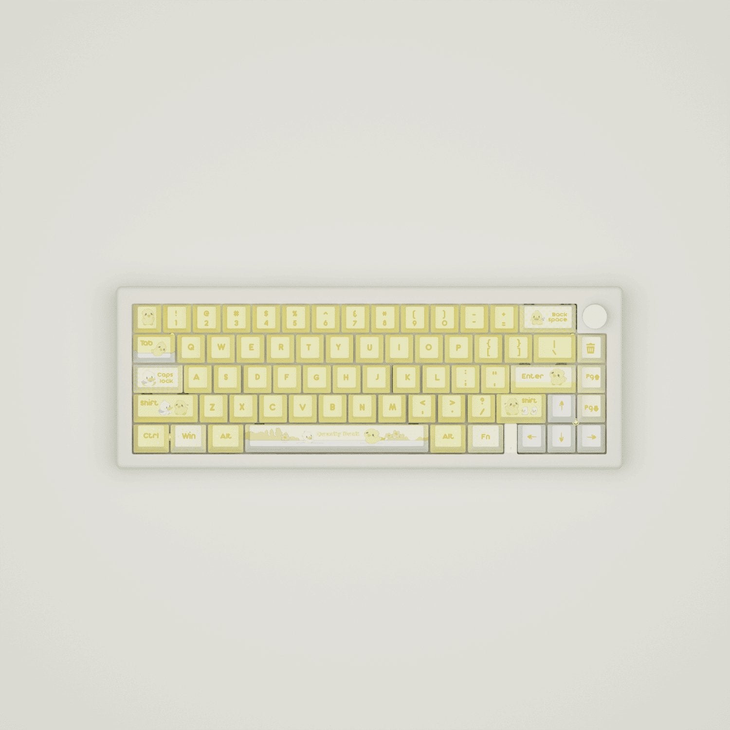 Quacky Duck Design Keycaps and Mechanical Keyboard