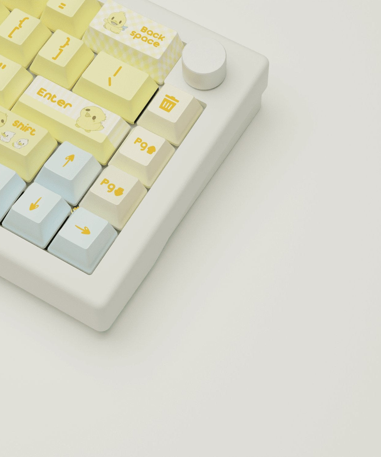 Quacky Duck Design Keycaps and Mechanical Keyboard