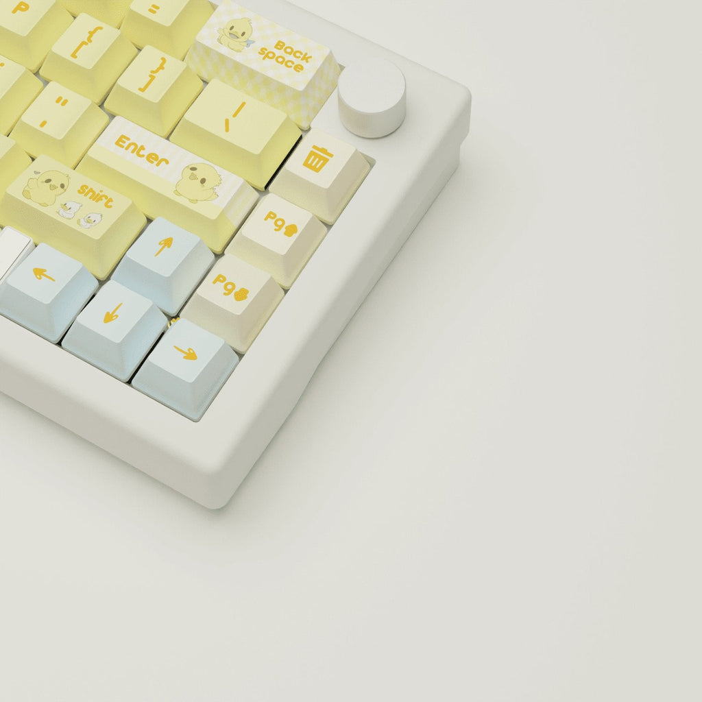 Quacky Duck Design Keycaps and Mechanical Keyboard