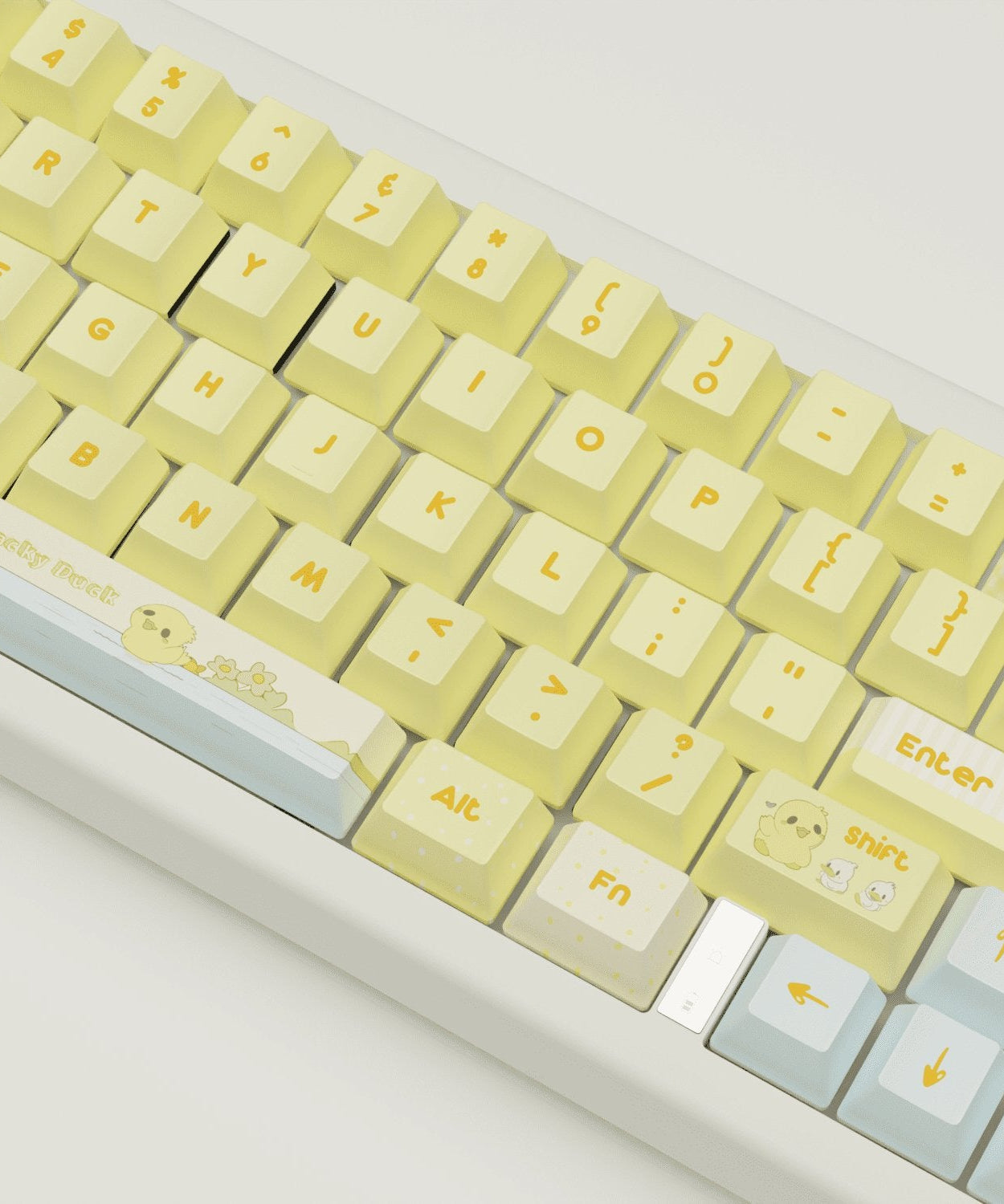 Quacky Duck Design Keycaps and Mechanical Keyboard