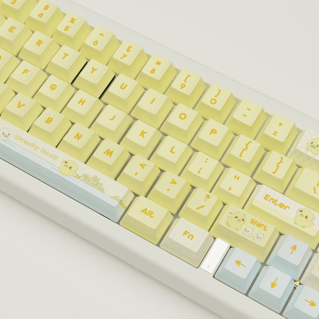 Quacky Duck Design Keycaps and Mechanical Keyboard
