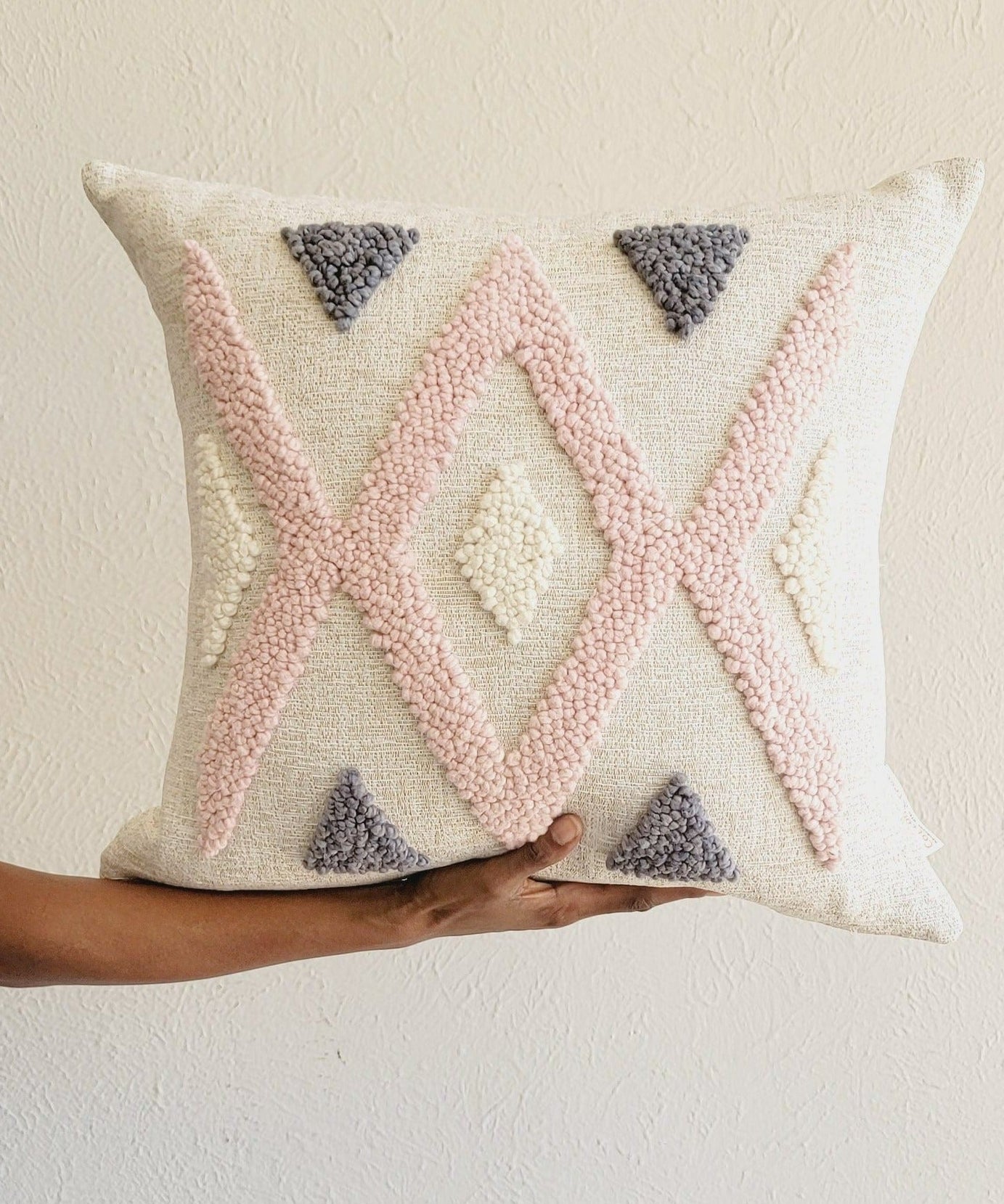 Quartz Cross Throw Pillow