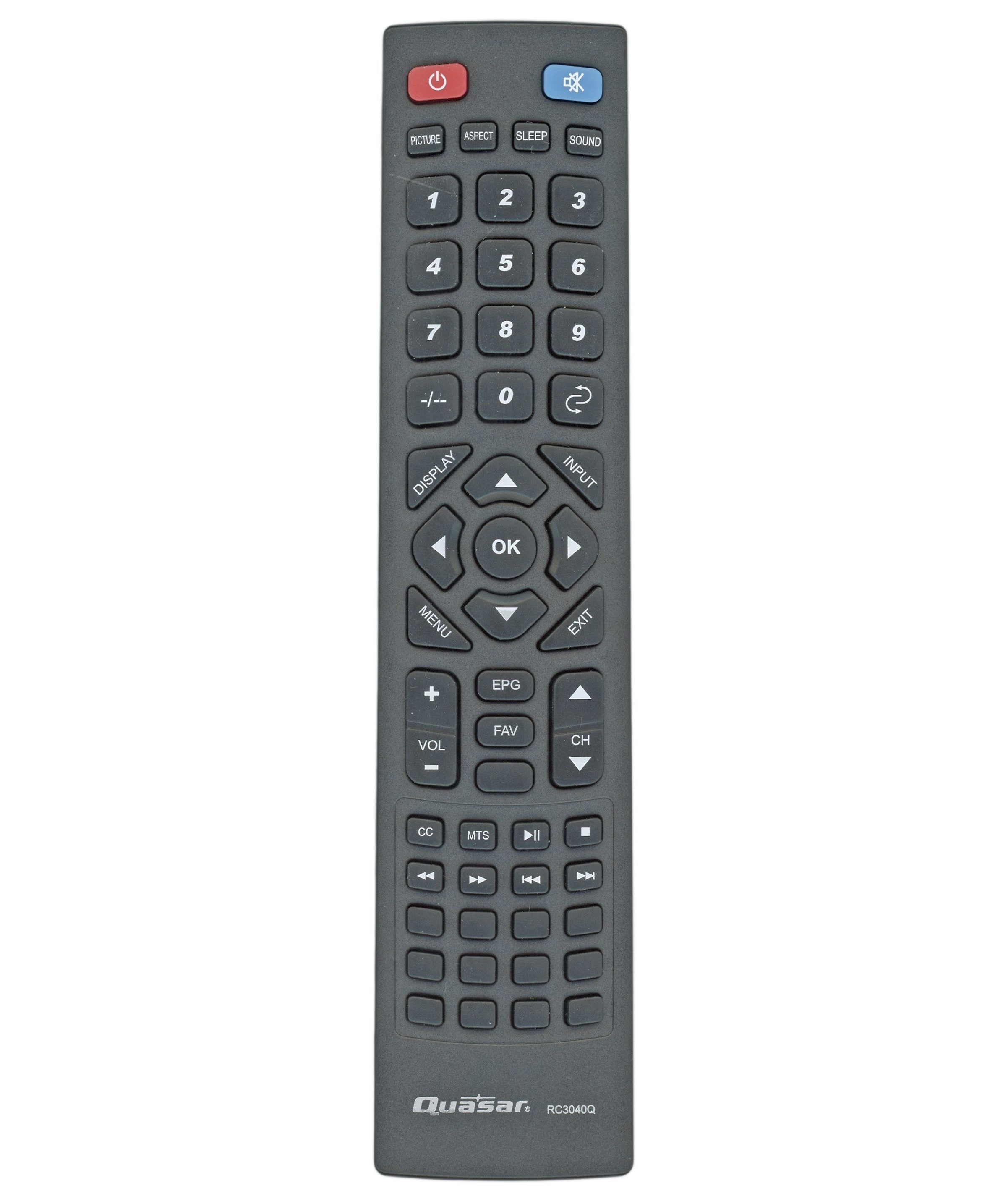 Quasar RC3040Q TV Remote Control